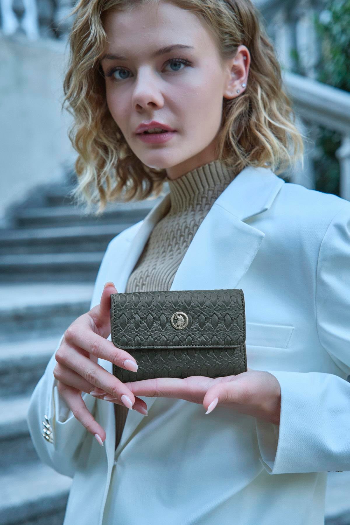 Us Polo usc23930 Kadın Cüzdan Haki