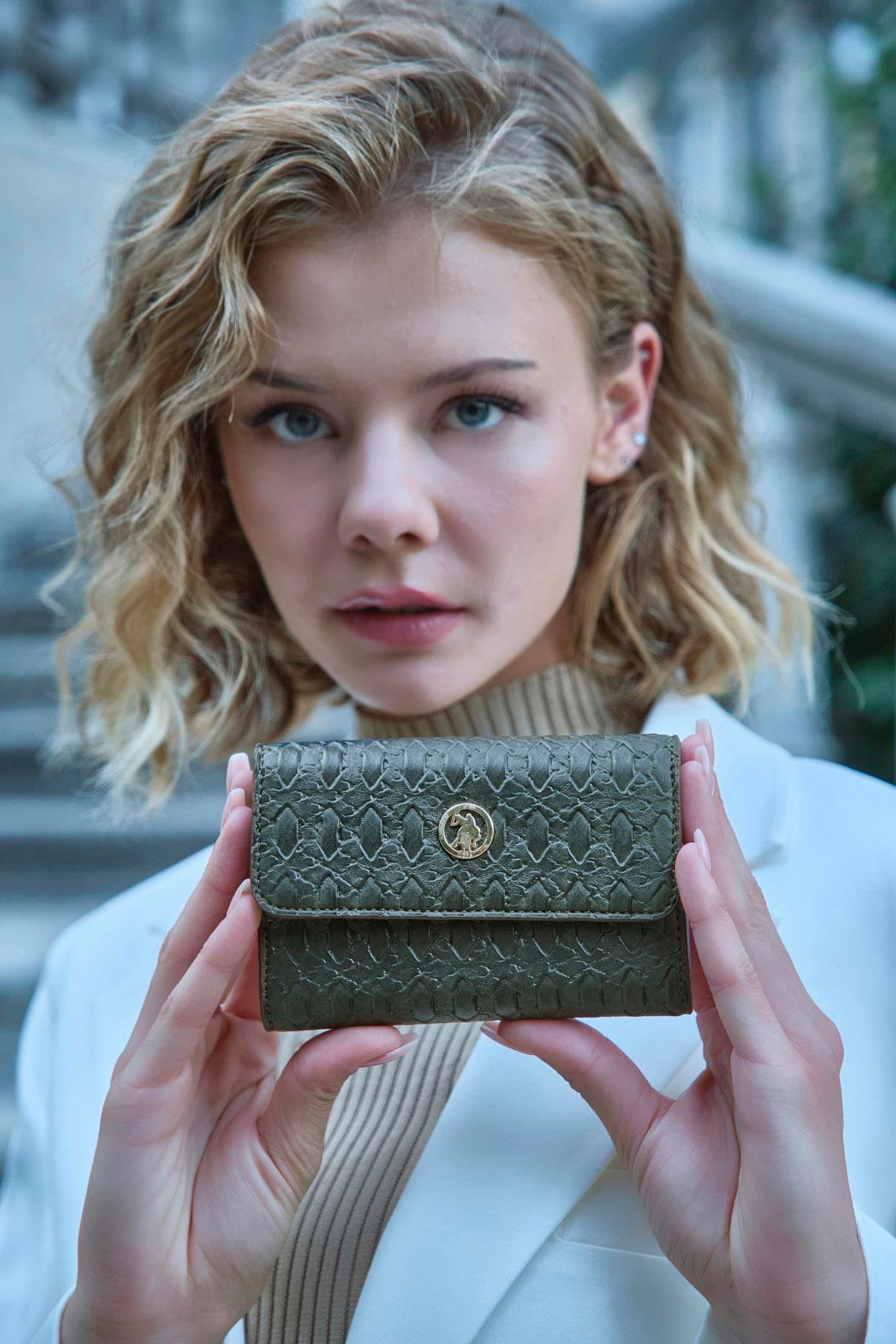 Us Polo usc23930 Kadın Cüzdan Haki