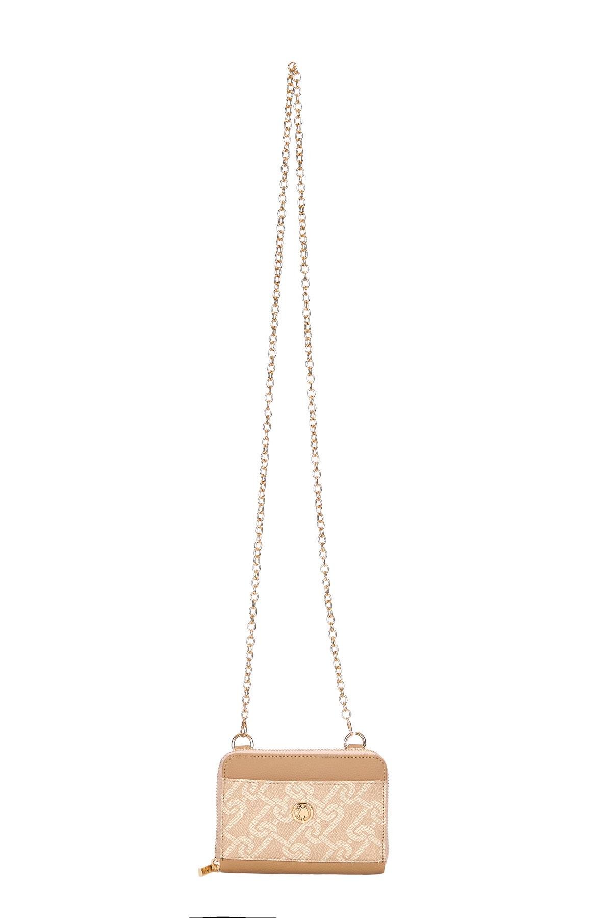 Us Polo usc24430 Kadın Çapraz Cüzdan Bej