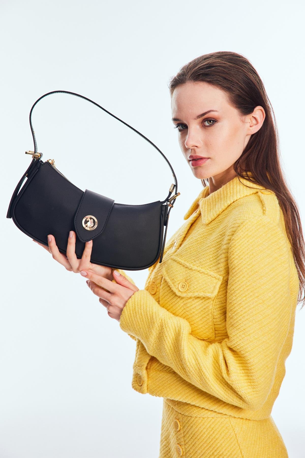 us24631 Kadın Omuz Çantası Siyah