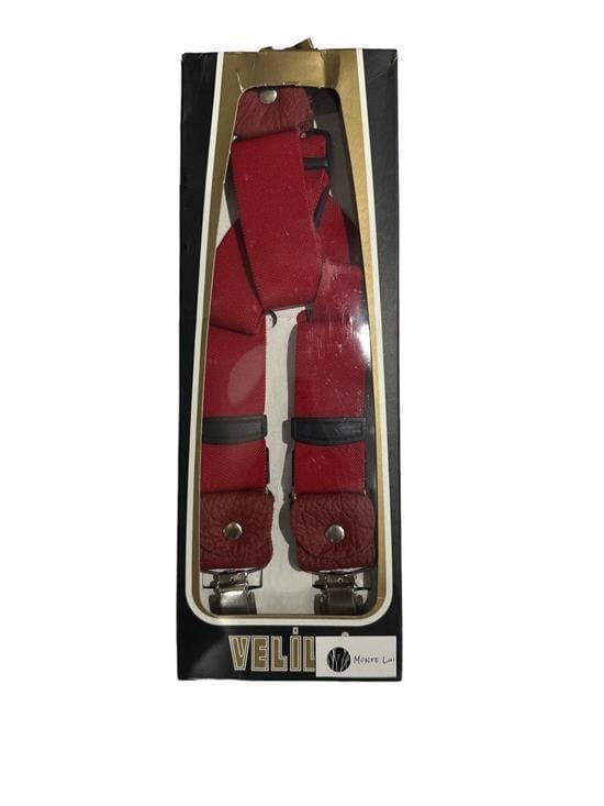 Velila Erkek Pantolon Askısı Kırmızı