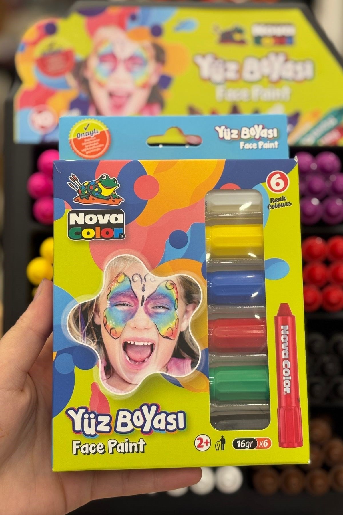 6'LI YÜZ BOYASI-16gr6x