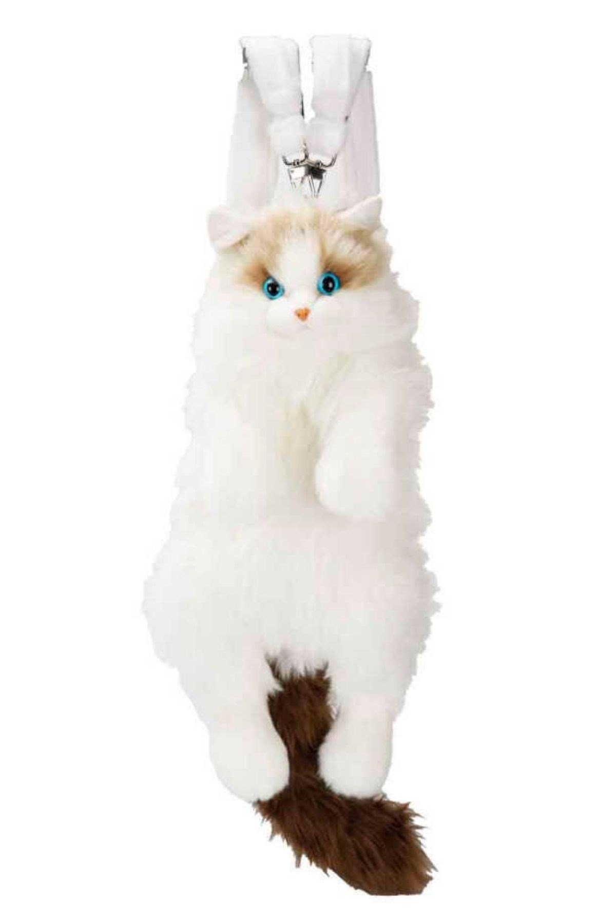 B&D Büyük Kedi Sırt Çantası Beyaz-Kahverengi Bd-Cat008- Dream Vest