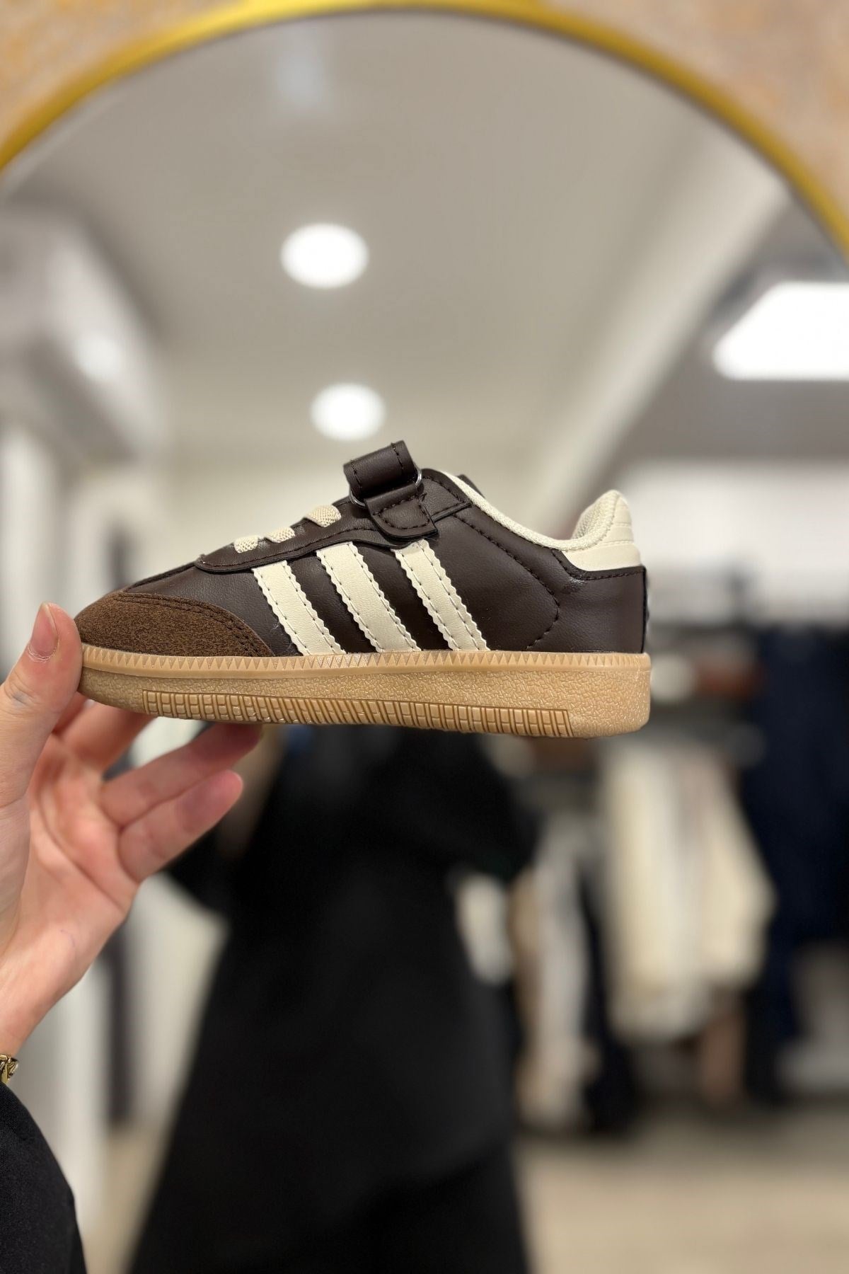 Çocuk Cırtlı Spor Ayakkabı Model 3 - Kahve