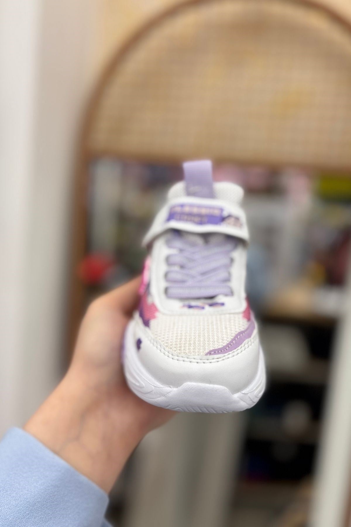 Çok Renkli Temalı Çocuk Spor Ayakkabı-Pembe