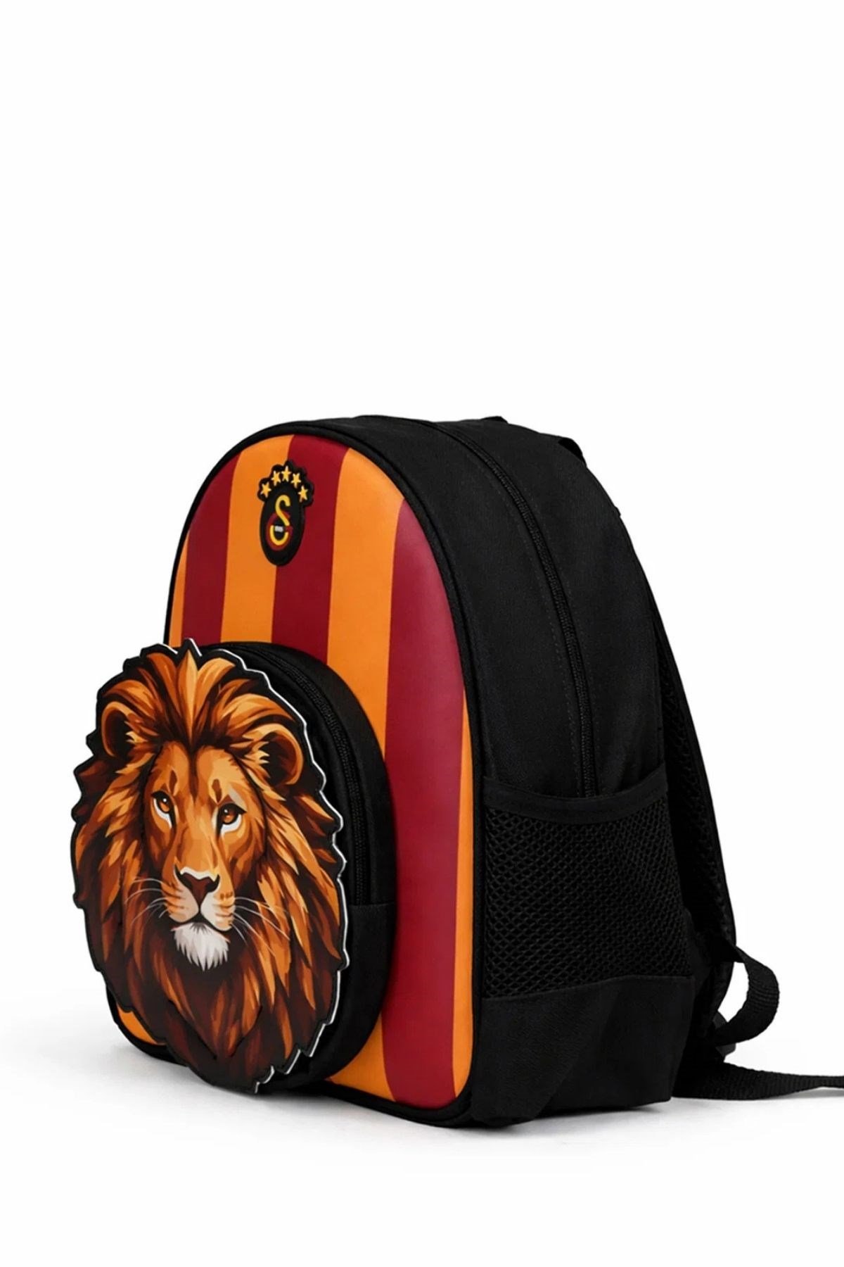 Galatasaray Lisanslı 3D Aslan Desenli 2 Bölmeli Anaokulu Çantası