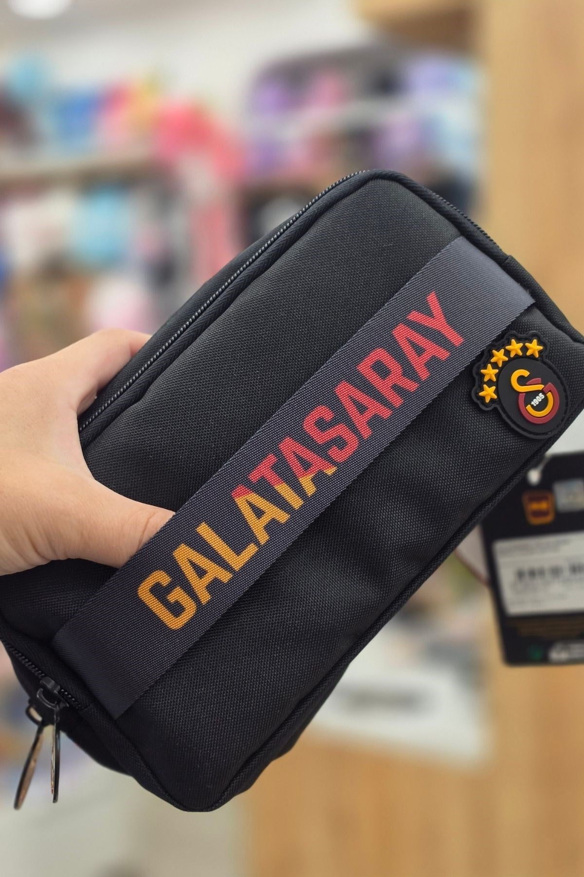 Galatasaray Lisanslı El Geçmeli 5 Yıldız Armalı Çift Bölmeli Kalemlik