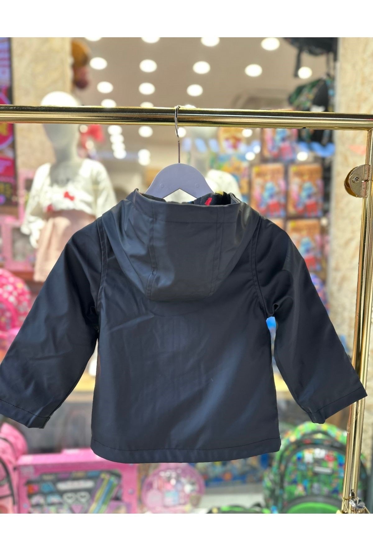 Haribo PU Unisex Çocuk Yağmurluk - Koyu Lacivert