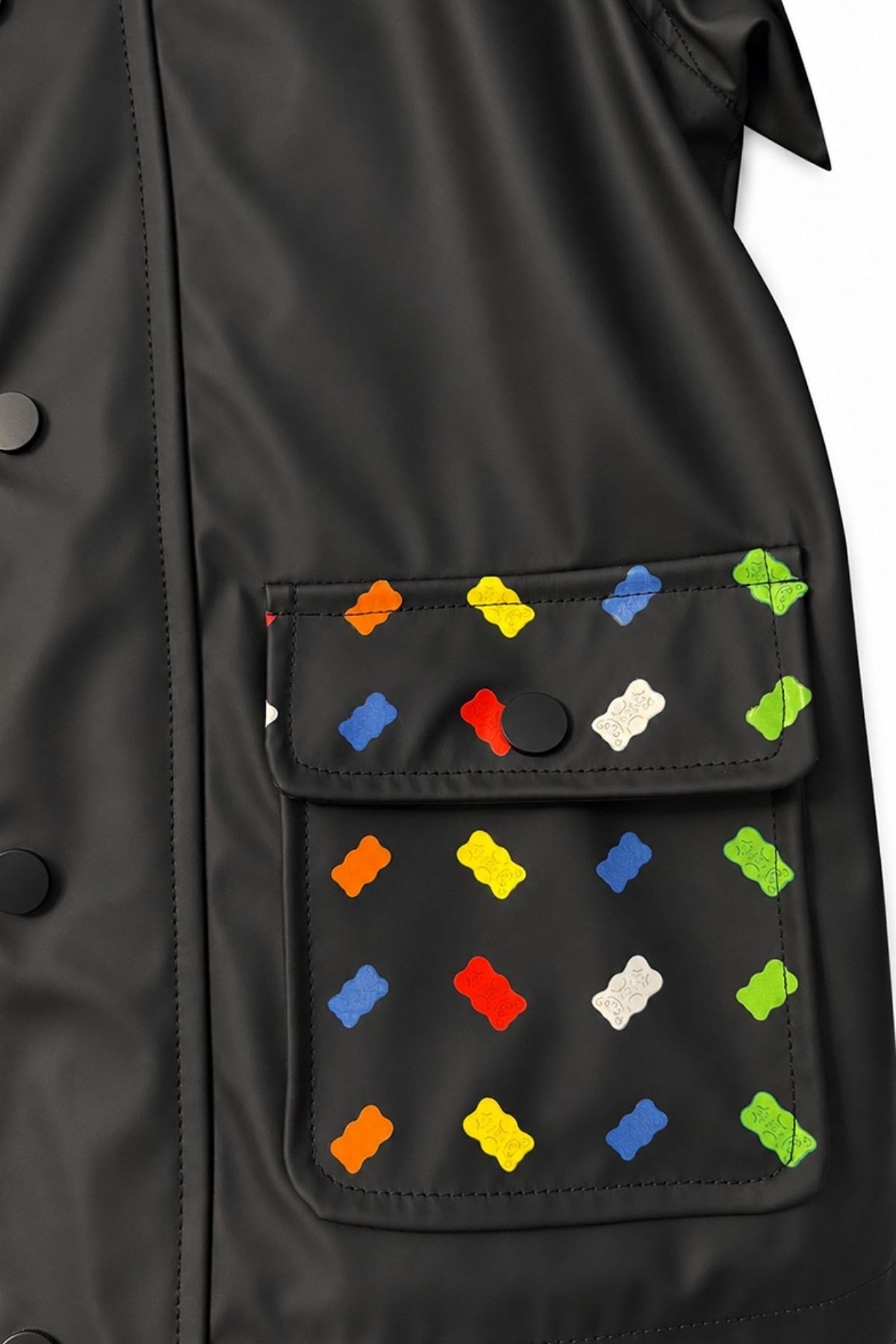 Haribo PU Unisex Çocuk Yağmurluk - Koyu Lacivert