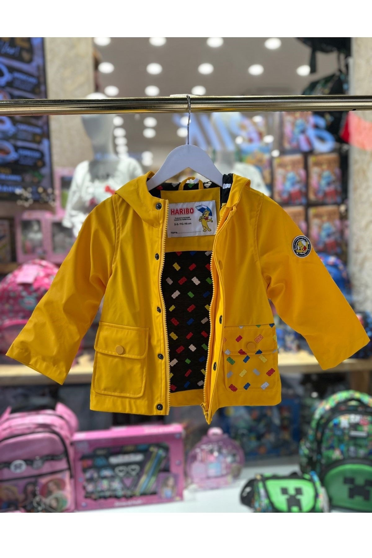 Haribo PU Unisex Çocuk Yağmurluk - Sarı