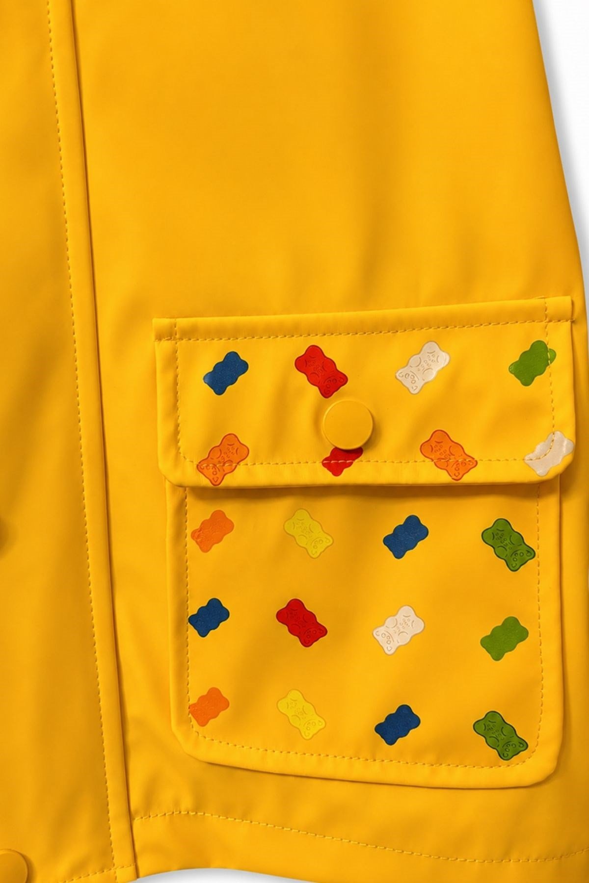 Haribo PU Unisex Çocuk Yağmurluk - Sarı