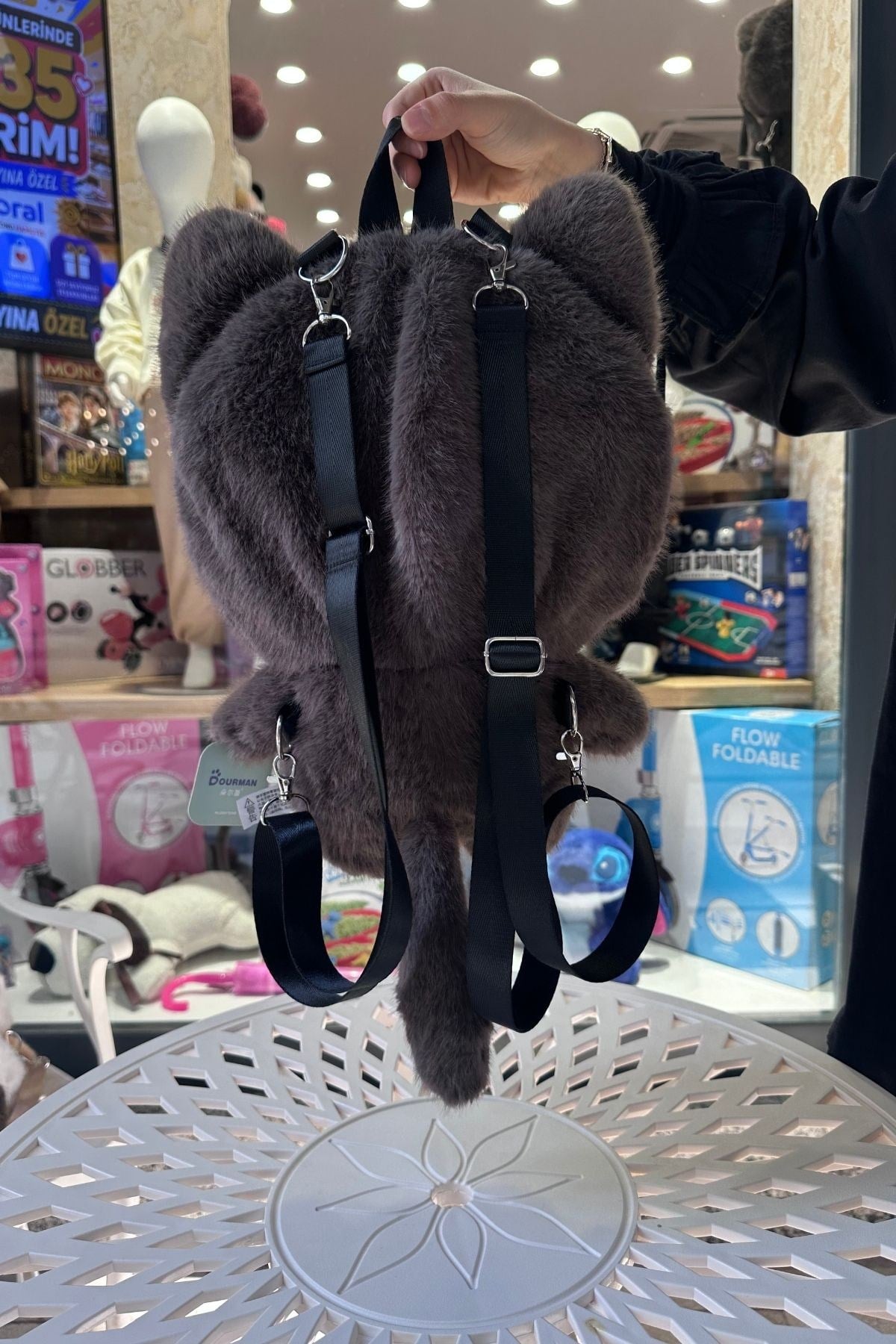 Kedi Peluş Sırt Çantası 48 CM - Model 2