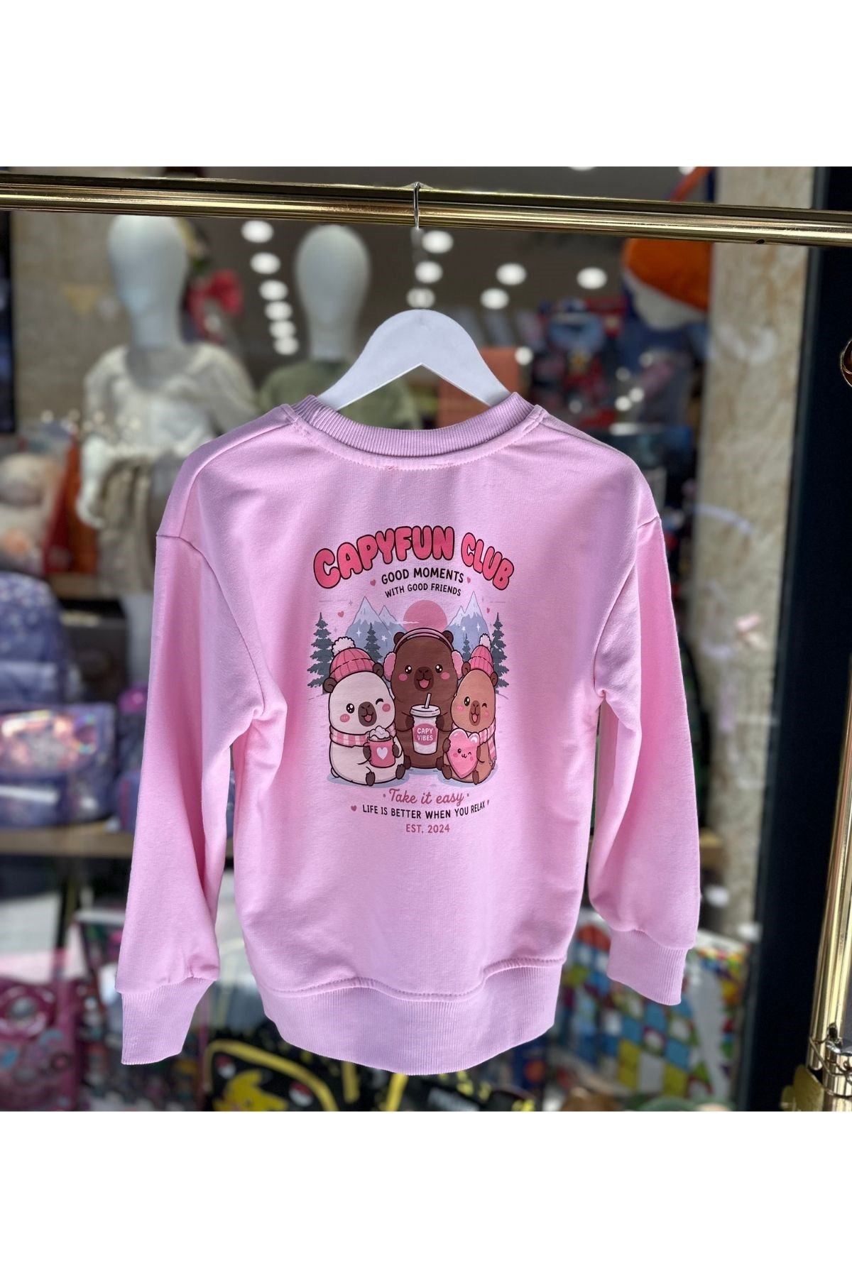 Kız Çocuk Çift Yüz Baskılı Sweat - Model 06