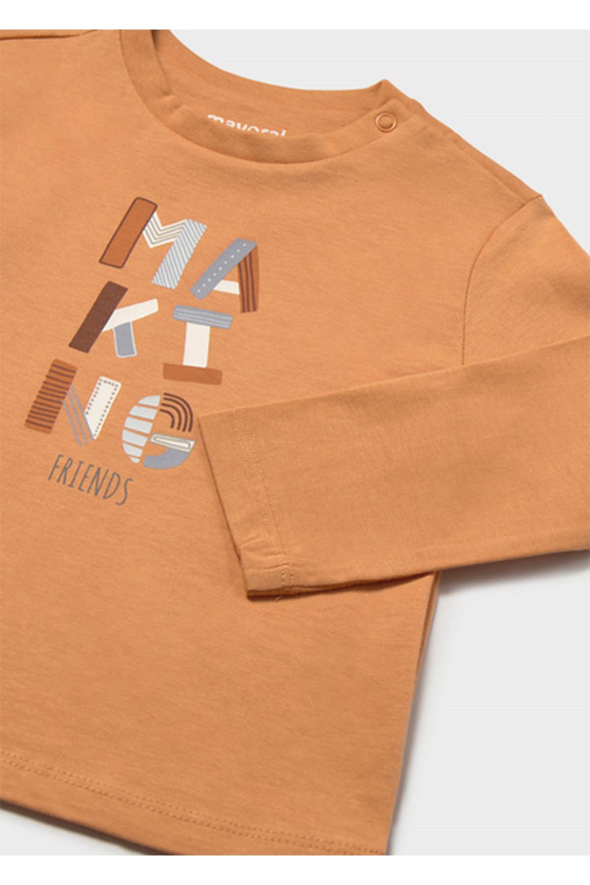 Mayoral Kış Sezon Erkek Bebek Uzun Kol Basic Tshirt - Turuncu