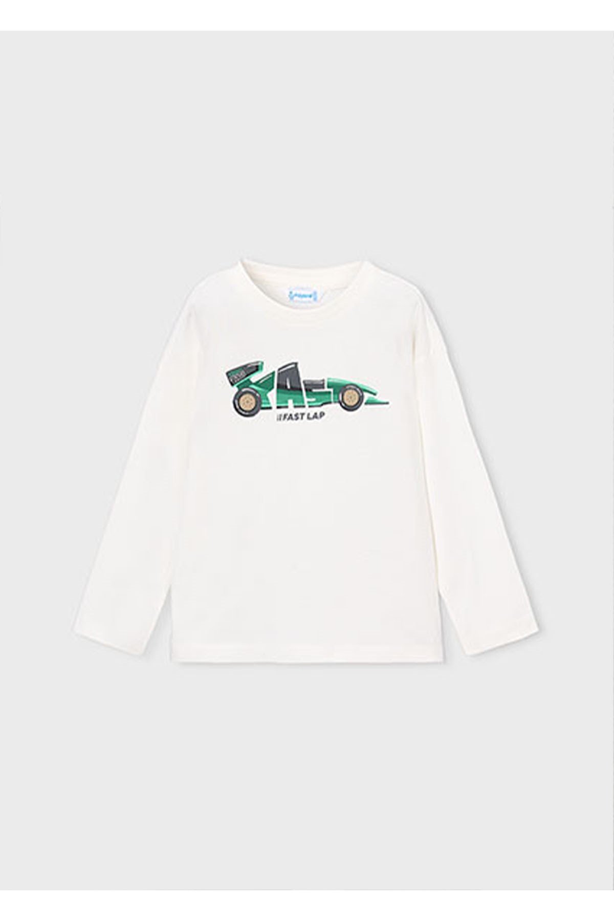 Mayoral Kış Sezon Erkek Çocuk 2'li Uzun Kol Tshirt Set - Ekru ve Yeşil