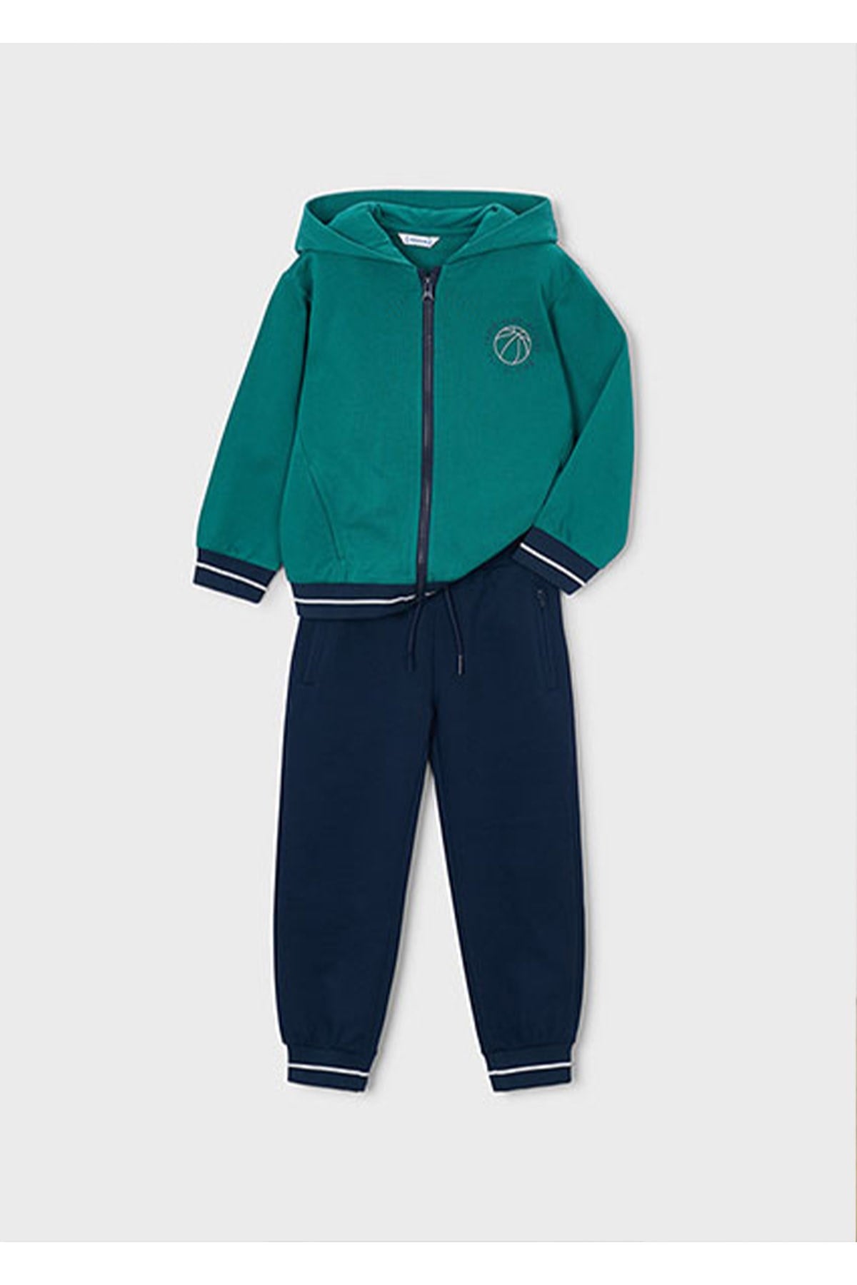 Mayoral Kış Sezon Erkek Çocuk 3'lü Sweatshirt Çift Altlı Takım  - Yeşil