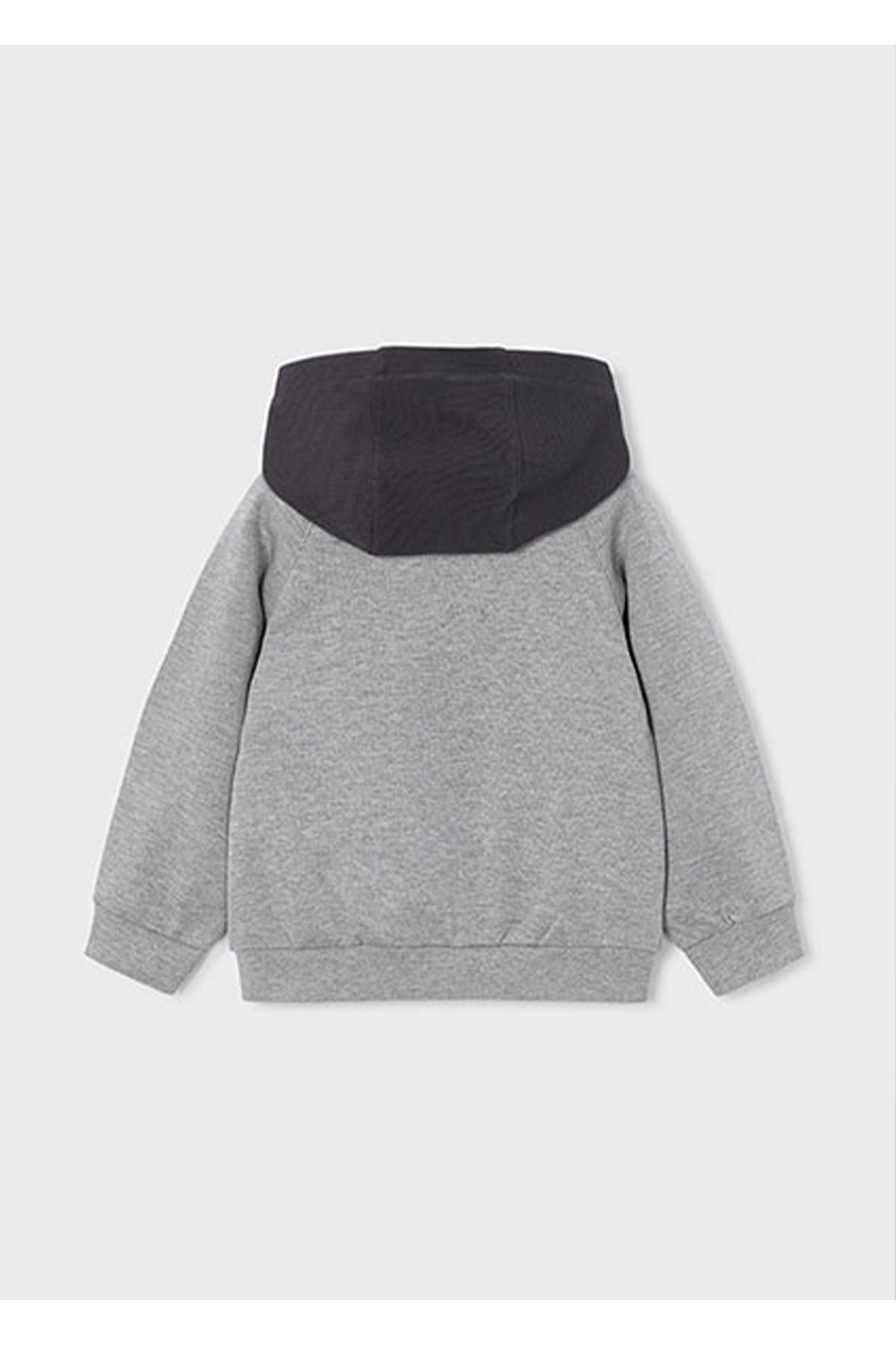 Mayoral Kış Sezon Erkek Çocuk Kapüşonlu Sweatshirt - Gri