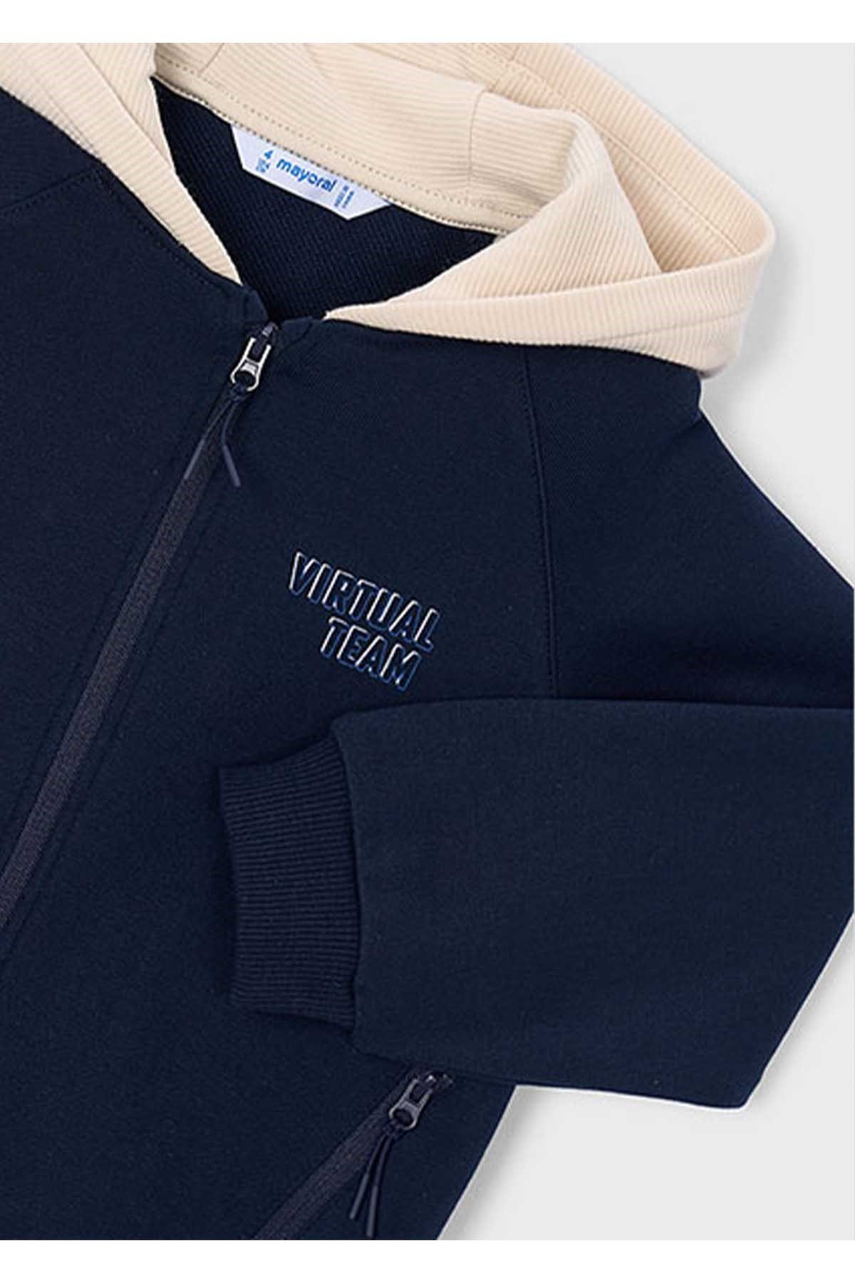 Mayoral Kış Sezon Erkek Çocuk Kapüşonlu Sweatshirt - Lacivert