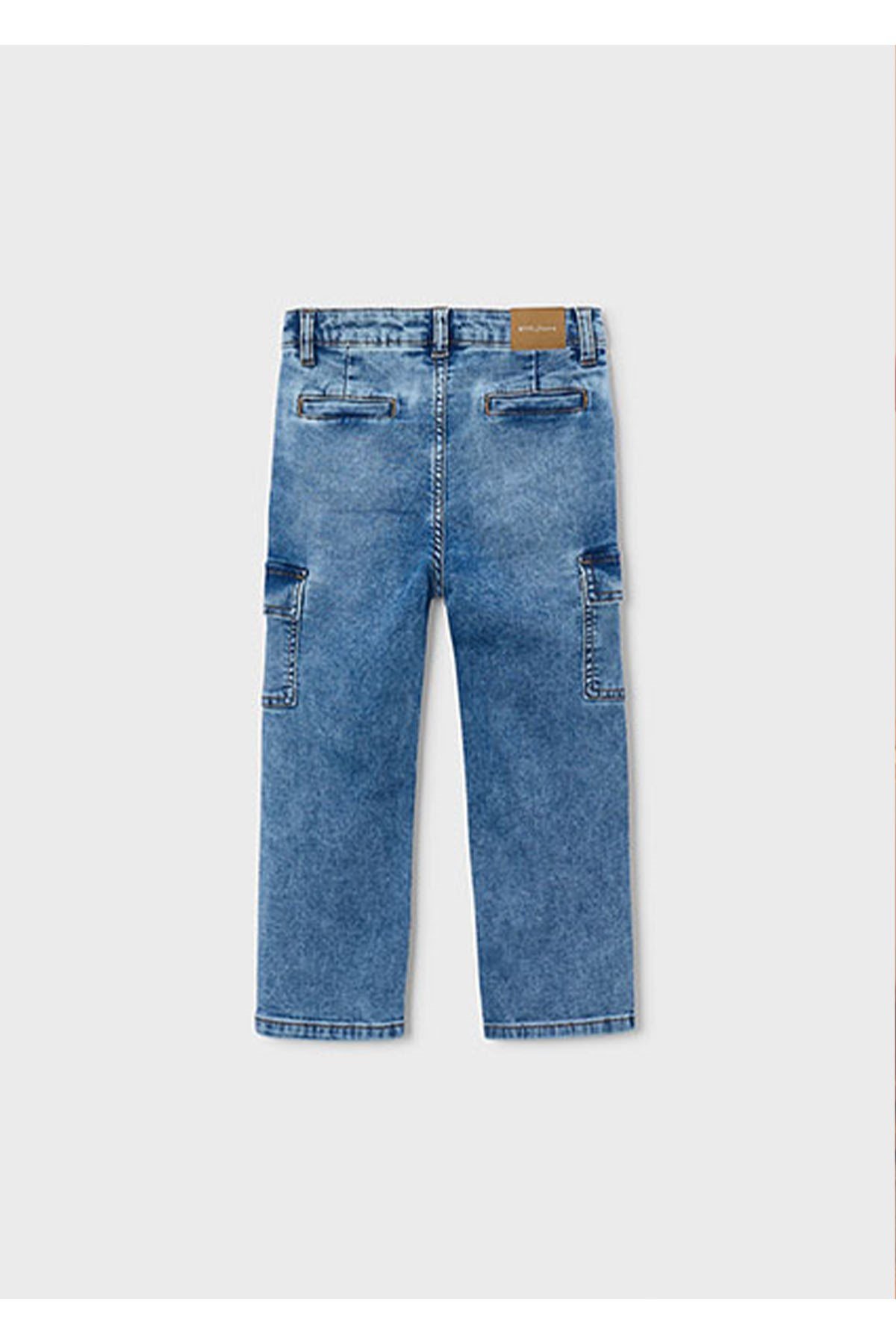 Mayoral Kış Sezon Erkek Çocuk Kargo Cep Denim Pantolon - Mavi