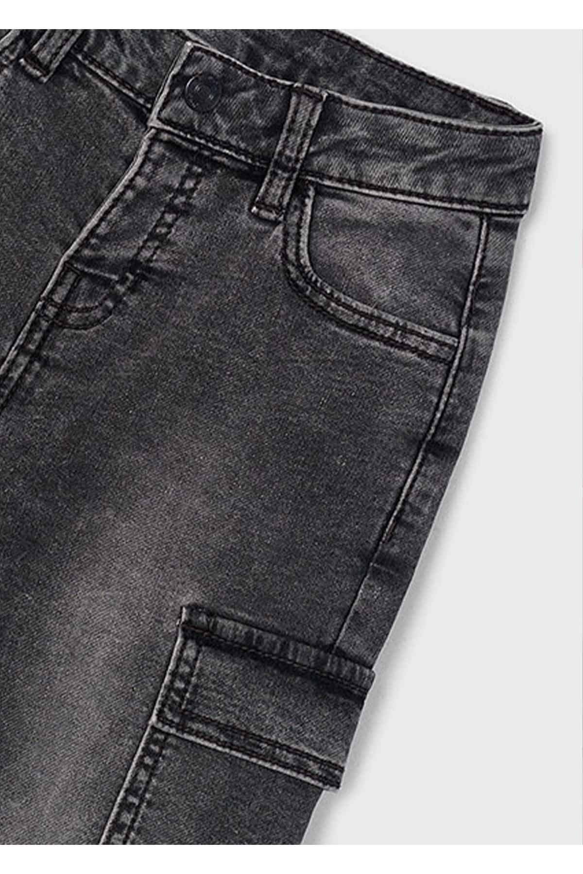 Mayoral Kış Sezon Erkek Çocuk Kargo Cep Denim Pantolon - Gri