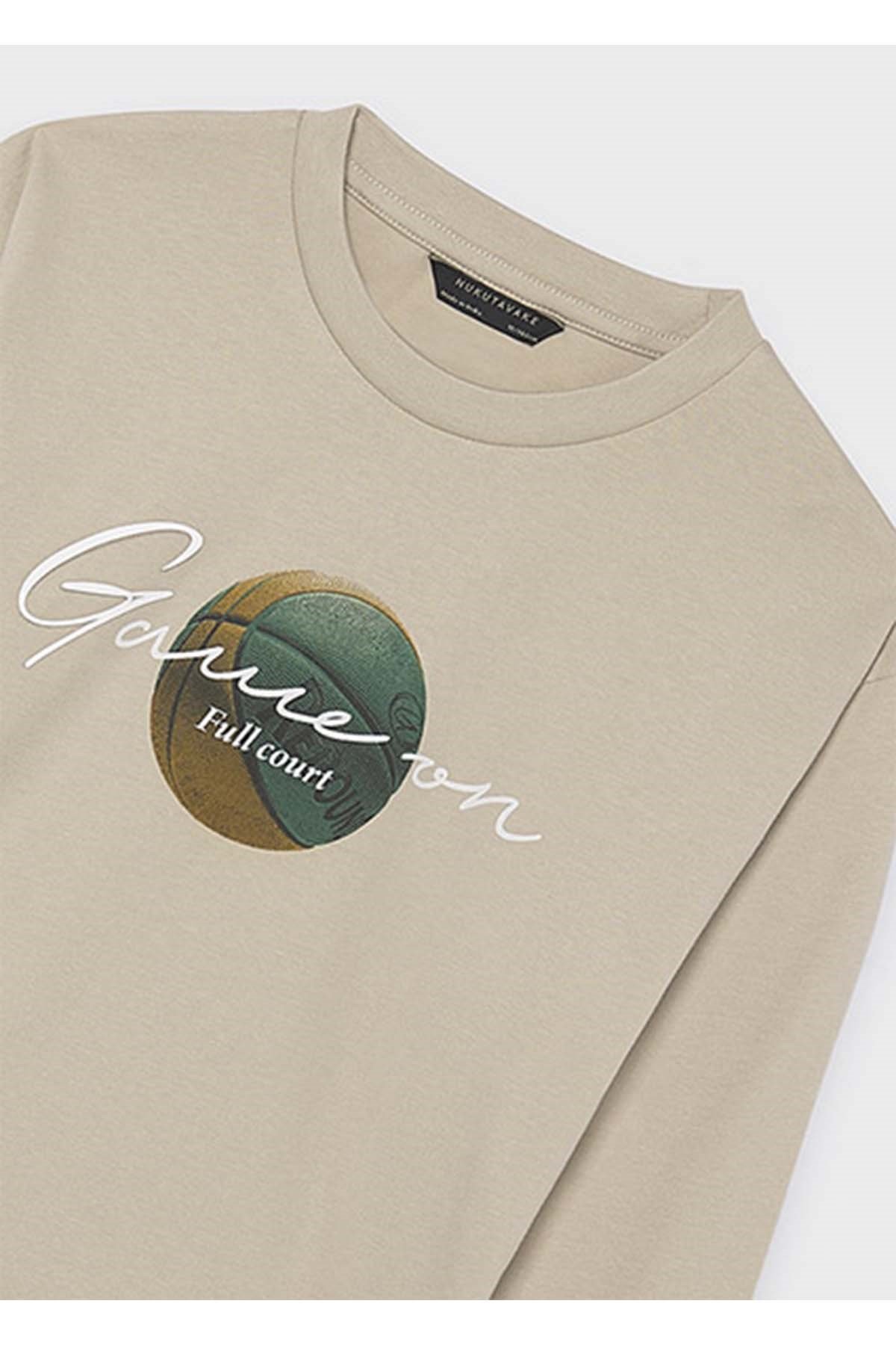 Mayoral Kış Sezon Erkek Çocuk Uzun Kol Tshirt - Bej