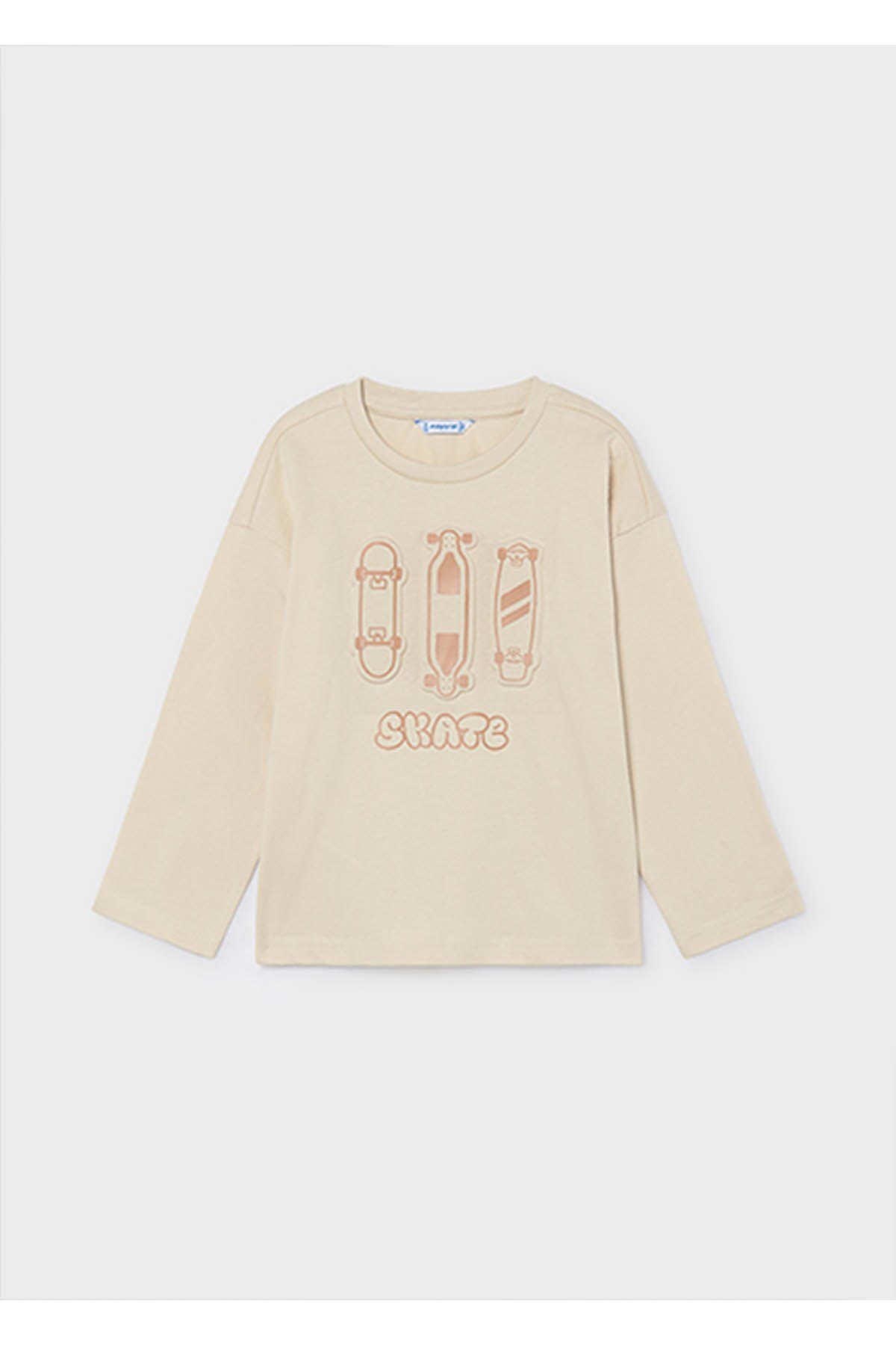 Mayoral Kış Sezon Erkek Çocuk Uzun Kol Tshirt - Bej
