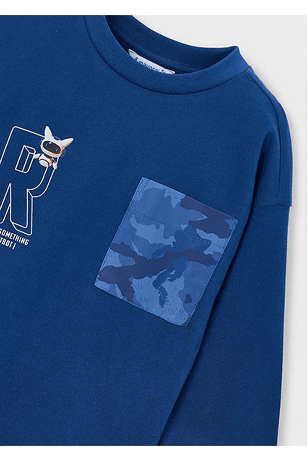 Mayoral Kış Sezon Erkek Çocuk Uzun Kol Tshirt - Mavi
