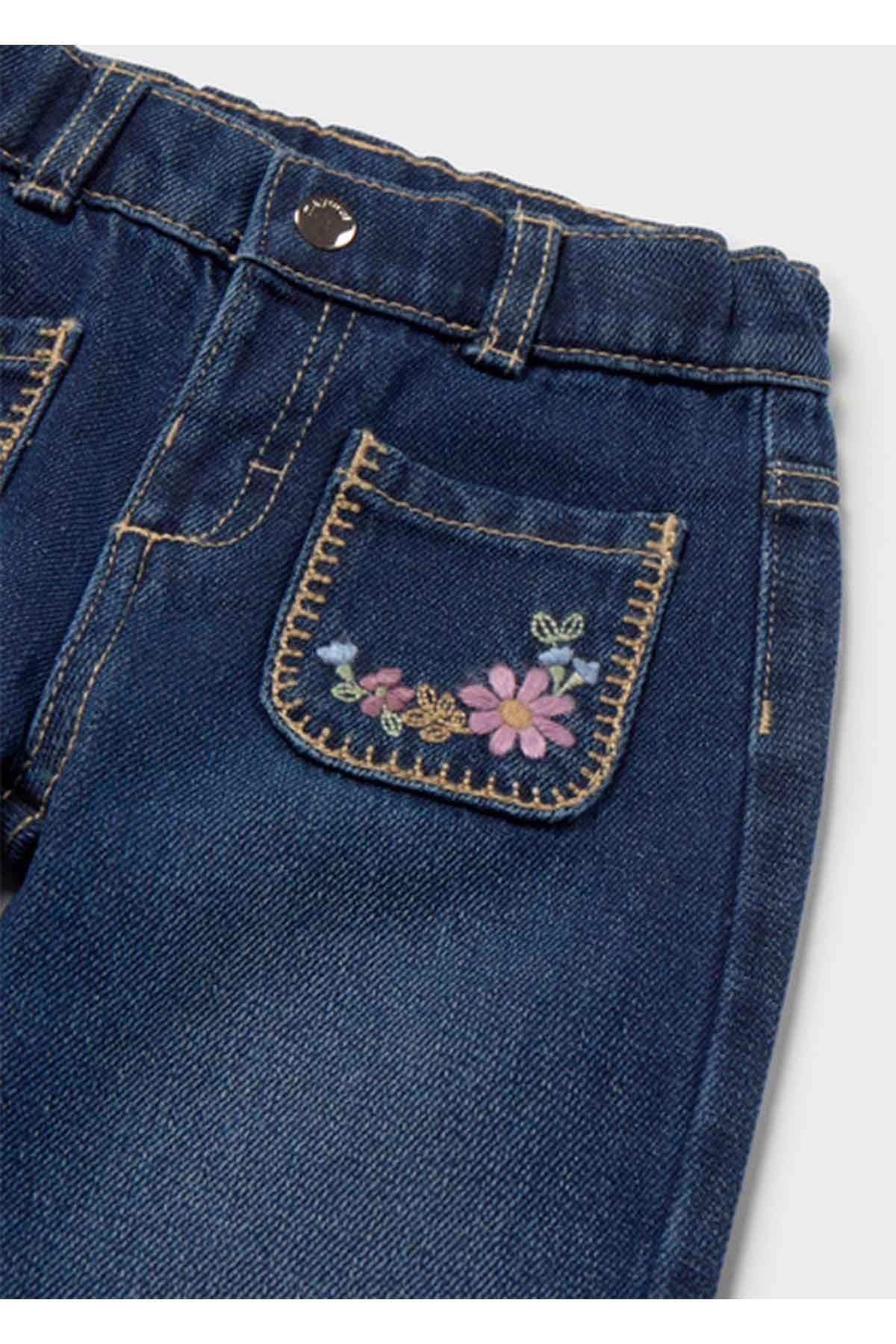 Mayoral Kış Sezon Kız Bebek Denim Pantolon - Lacivert