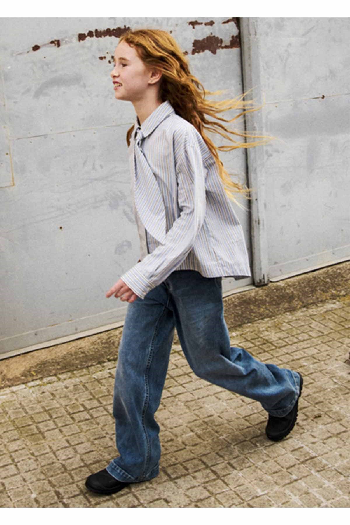 Mayoral Kış Sezon Kız Çocuk Denim Pantolon - Mavi