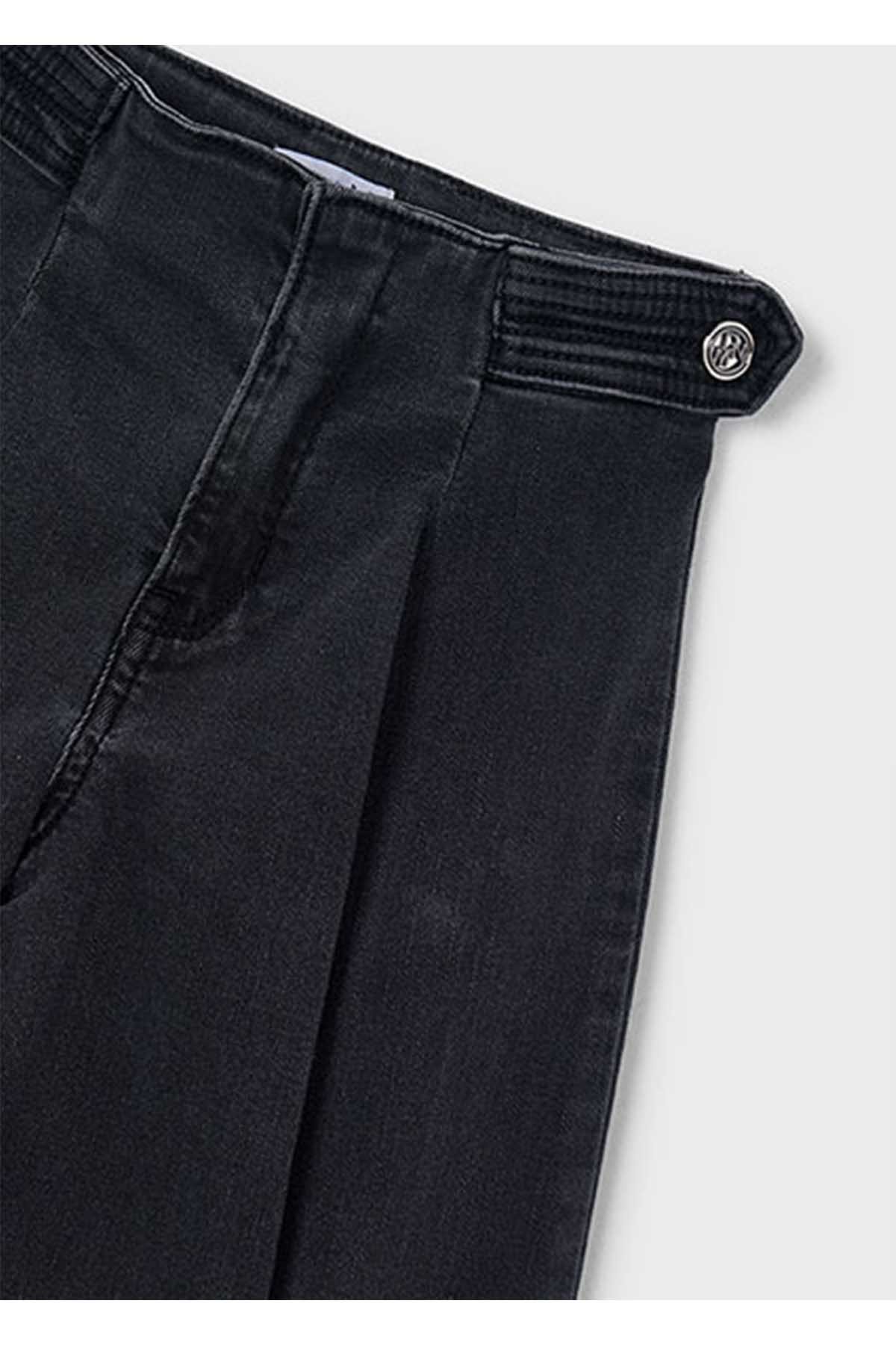 Mayoral Kış Sezon Kız Çocuk Pantolon Bol Denim Pantolon - Siyah