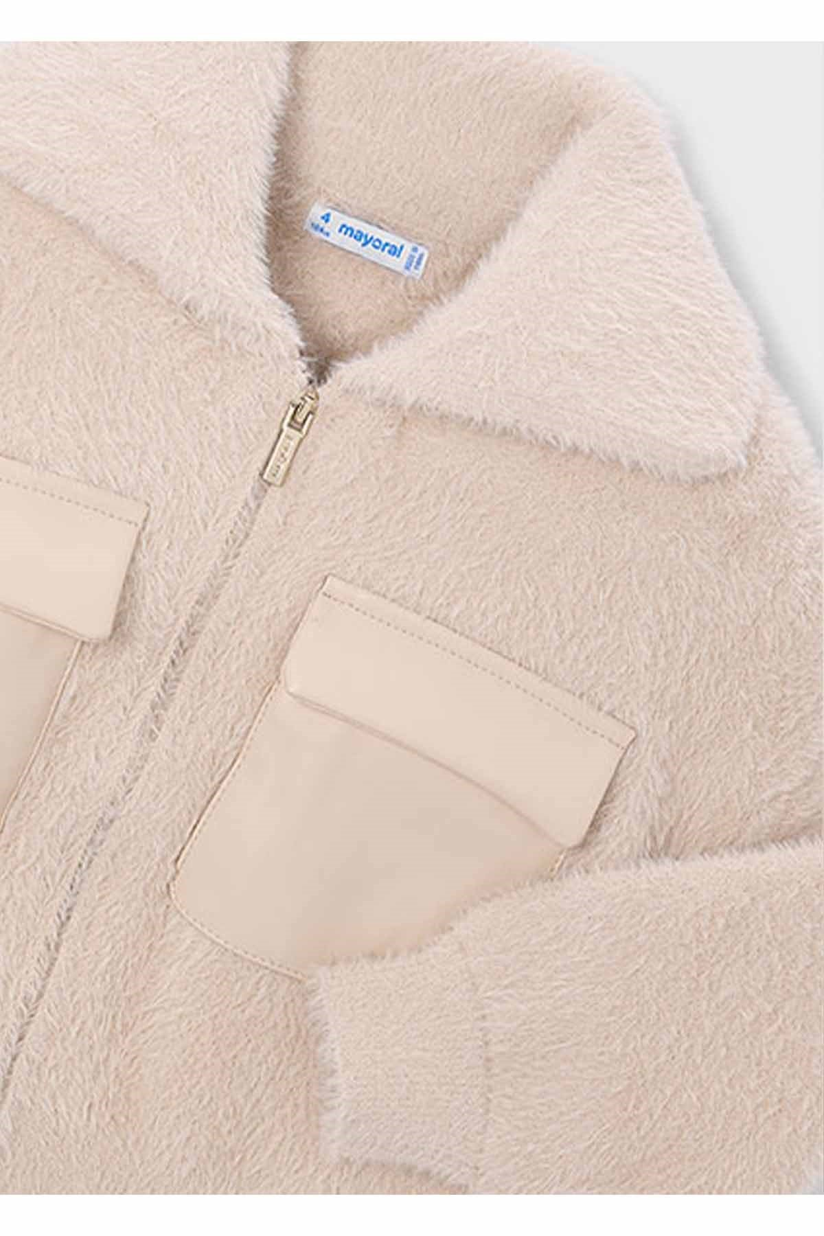 Mayoral Kış Sezon Kız Çocuk Triko Sweatshirt  - Krem