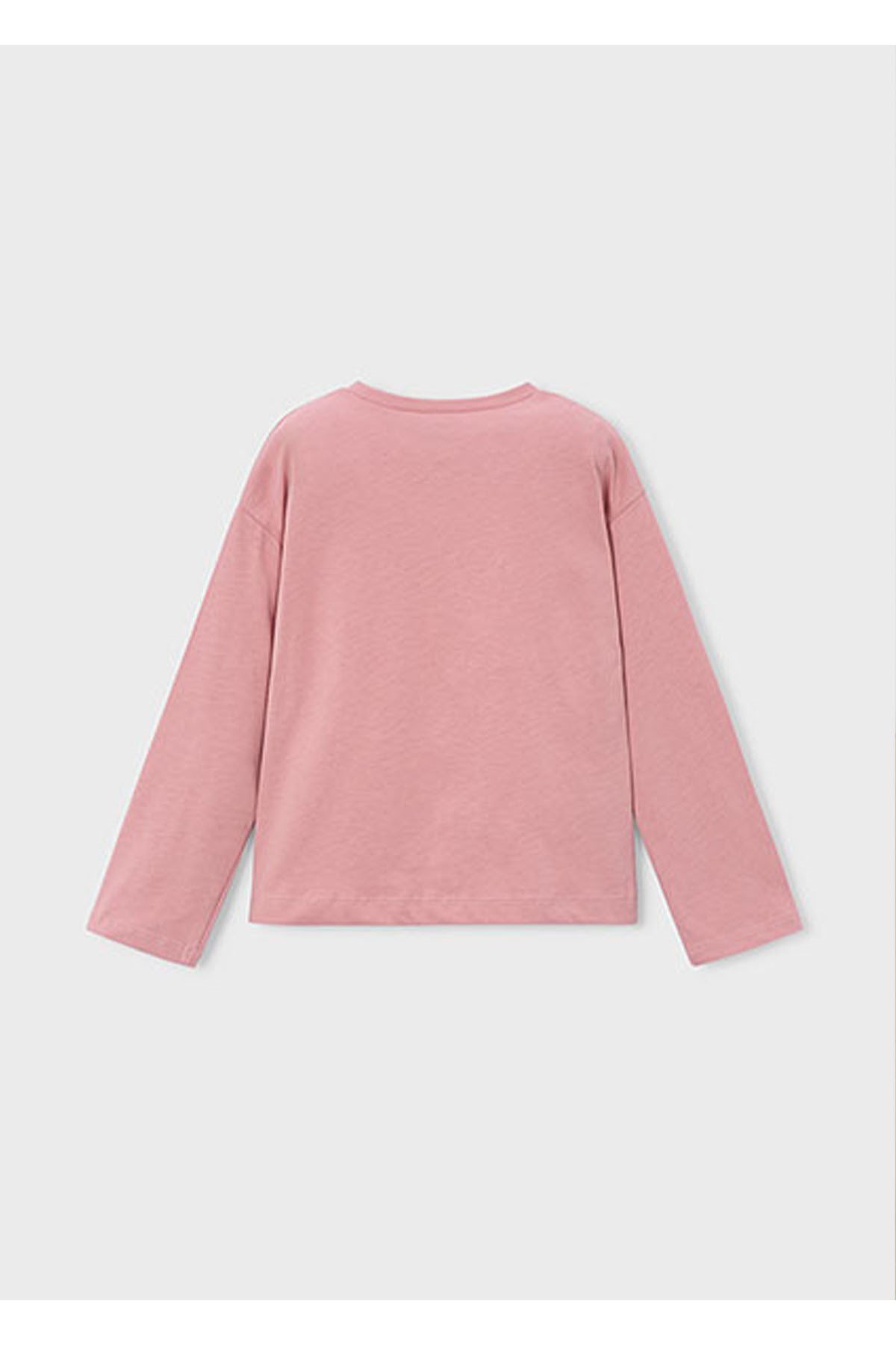 Mayoral Kış Sezon Kız Çocuk Uzun Kol Baskılı Tshirt - Pembe