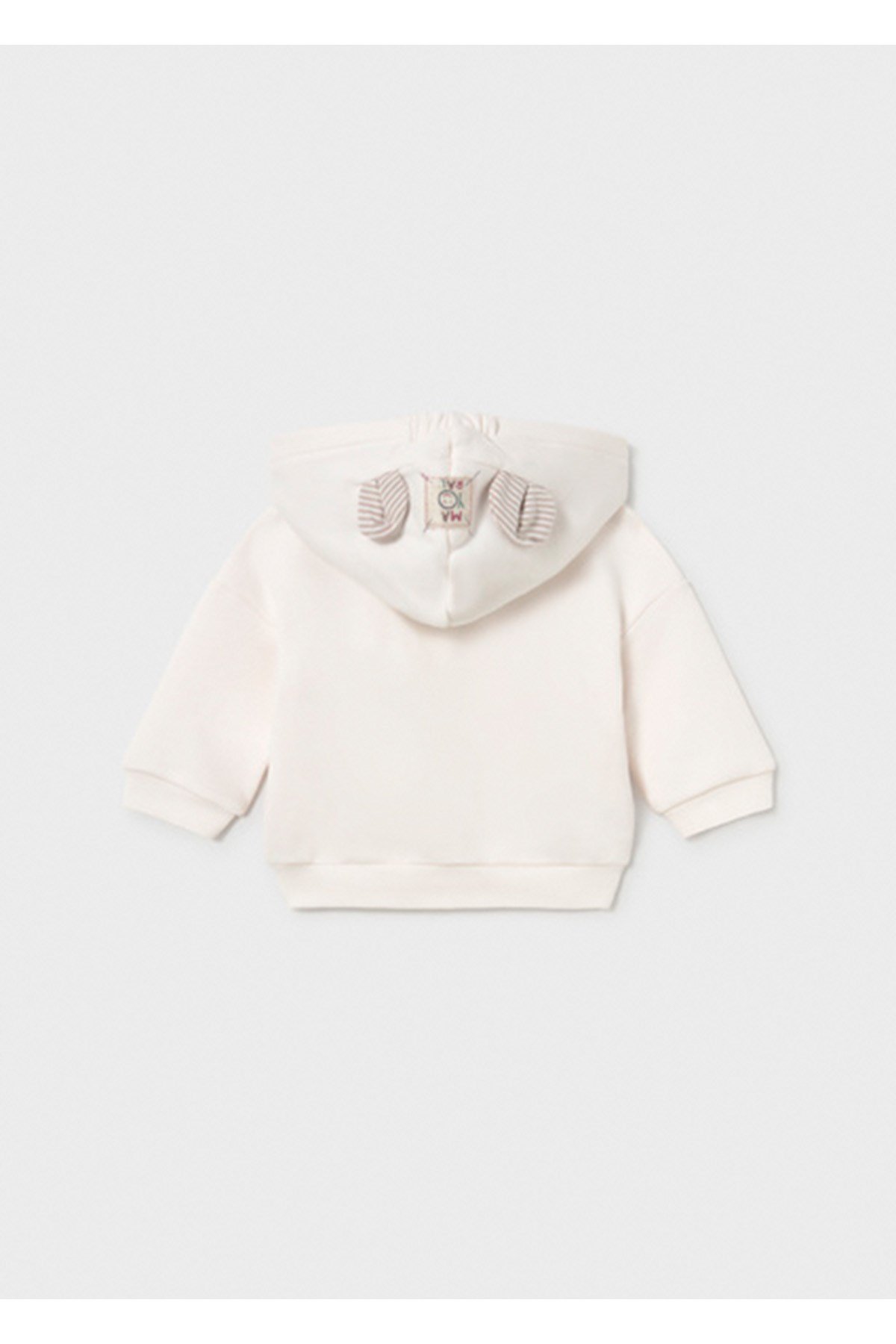 Mayoral Kış Sezon Unisex Bebek Yenidoğan Kapişonlu Sweatshırt - Krem