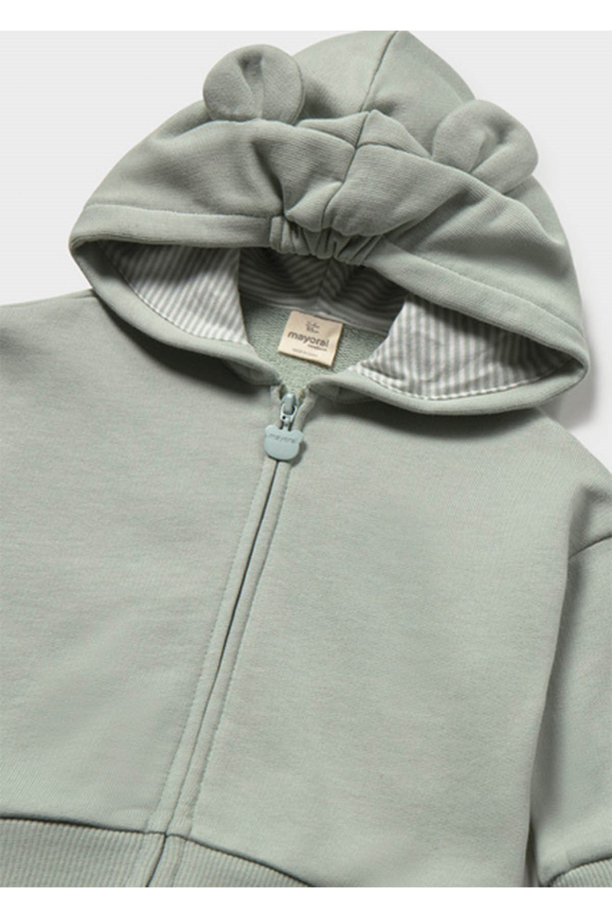 Mayoral Kış Sezon Unisex Bebek Yenidoğan Kapişonlu Sweatshırt - Yeşil