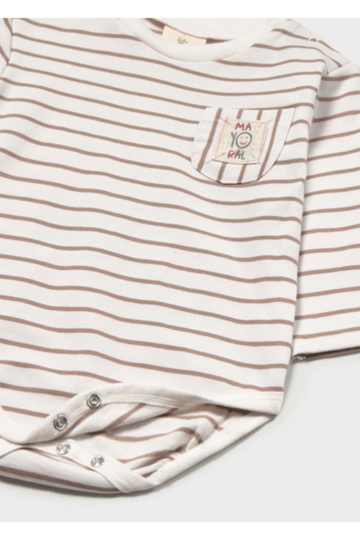 Mayoral Kış Sezon Unisex Bebek Yenidoğan 2^li Uzun Kol Bady Set - Bej