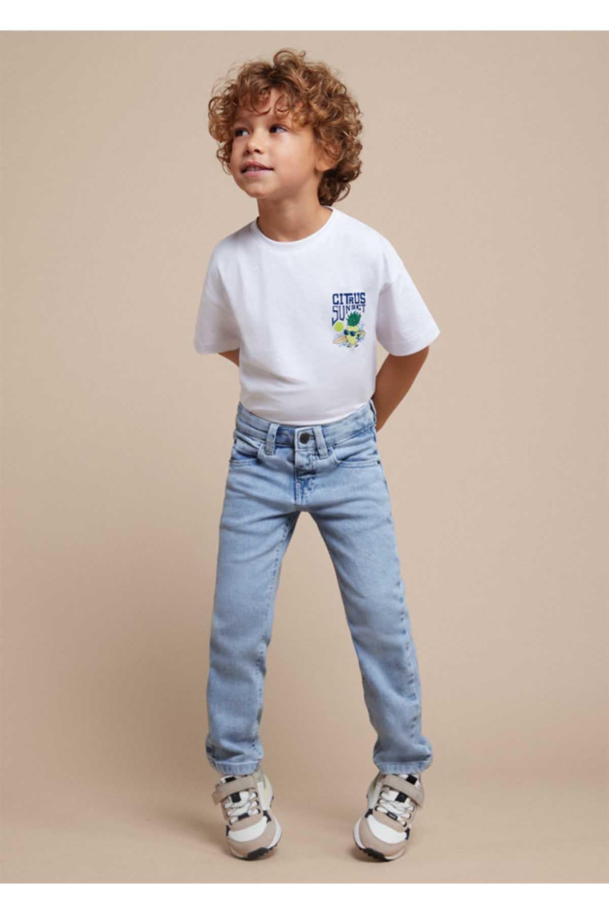 Mayoral Yazlık Erkek Basic Regular Fit Denim Pantolon - Mavi