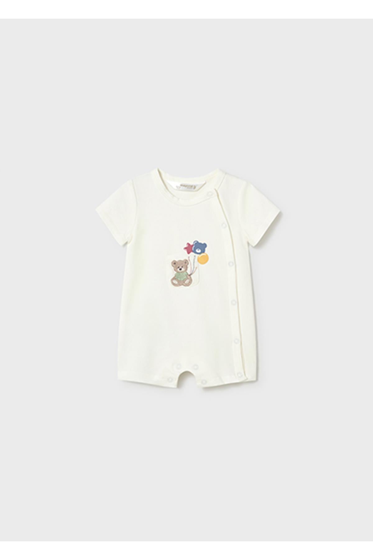 Mayoral Yazlık Erkek Bebek Yenidoğan  2'li Tulum - Krem