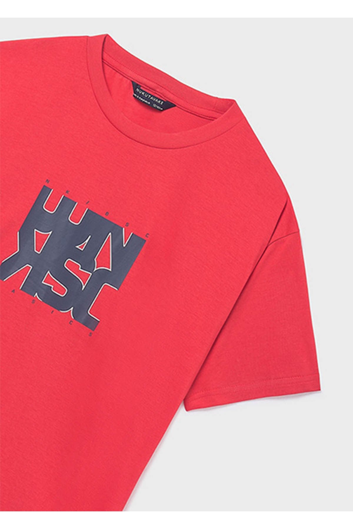 Mayoral Yazlık Erkek Çocuk Basic Baskılı Tshirt - Kırmızı