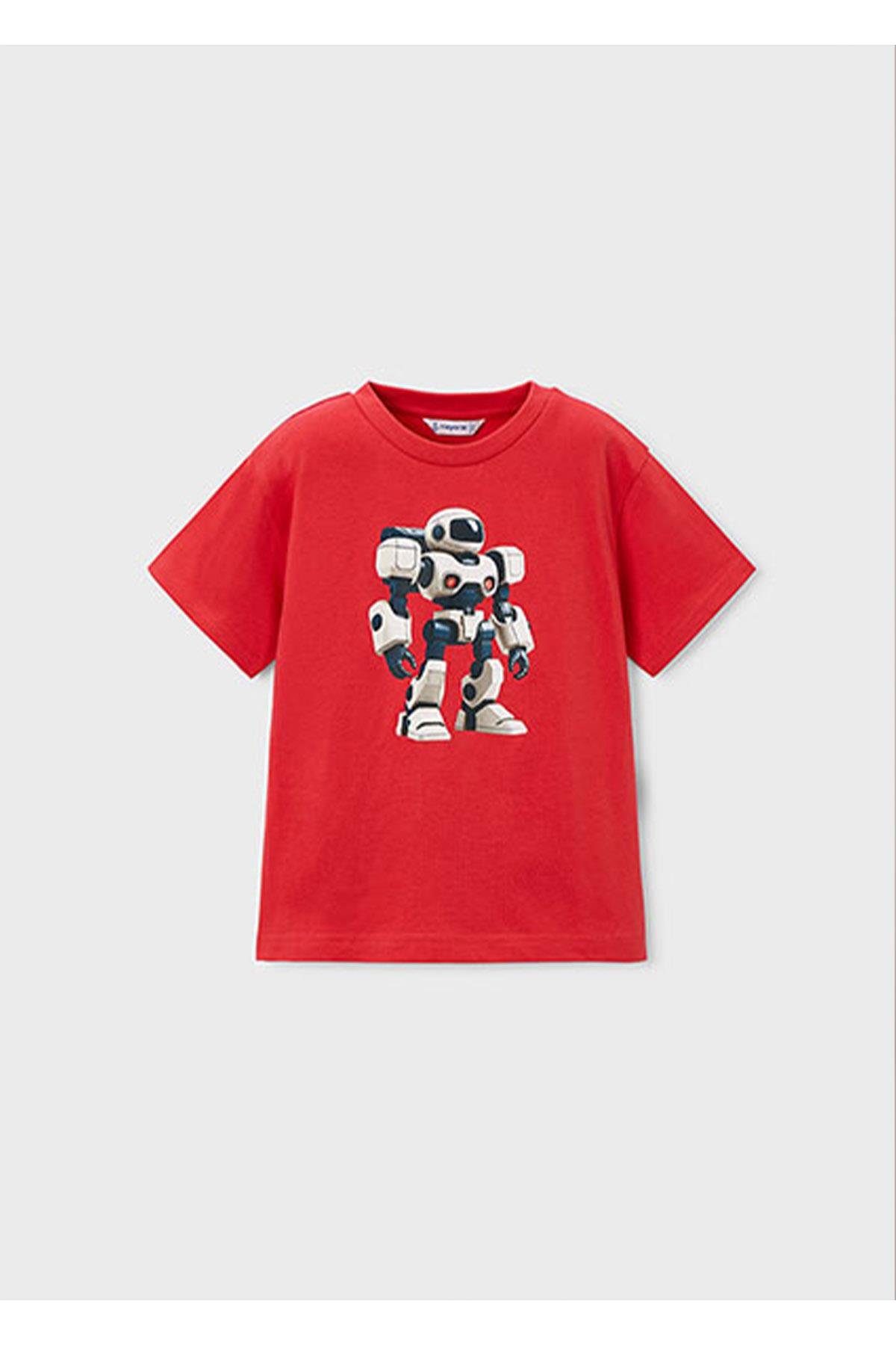 Mayoral Yazlık Erkek Çocuk Baskılı Tshirt - Kırmızı