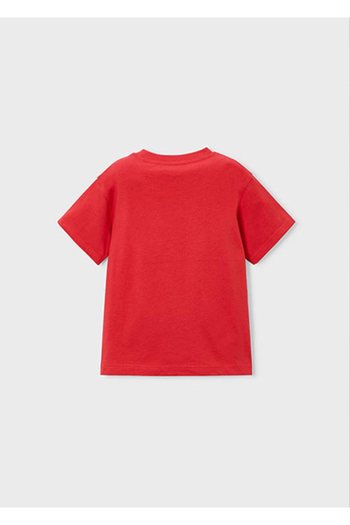 Mayoral Yazlık Erkek Çocuk Baskılı Tshirt - Kırmızı