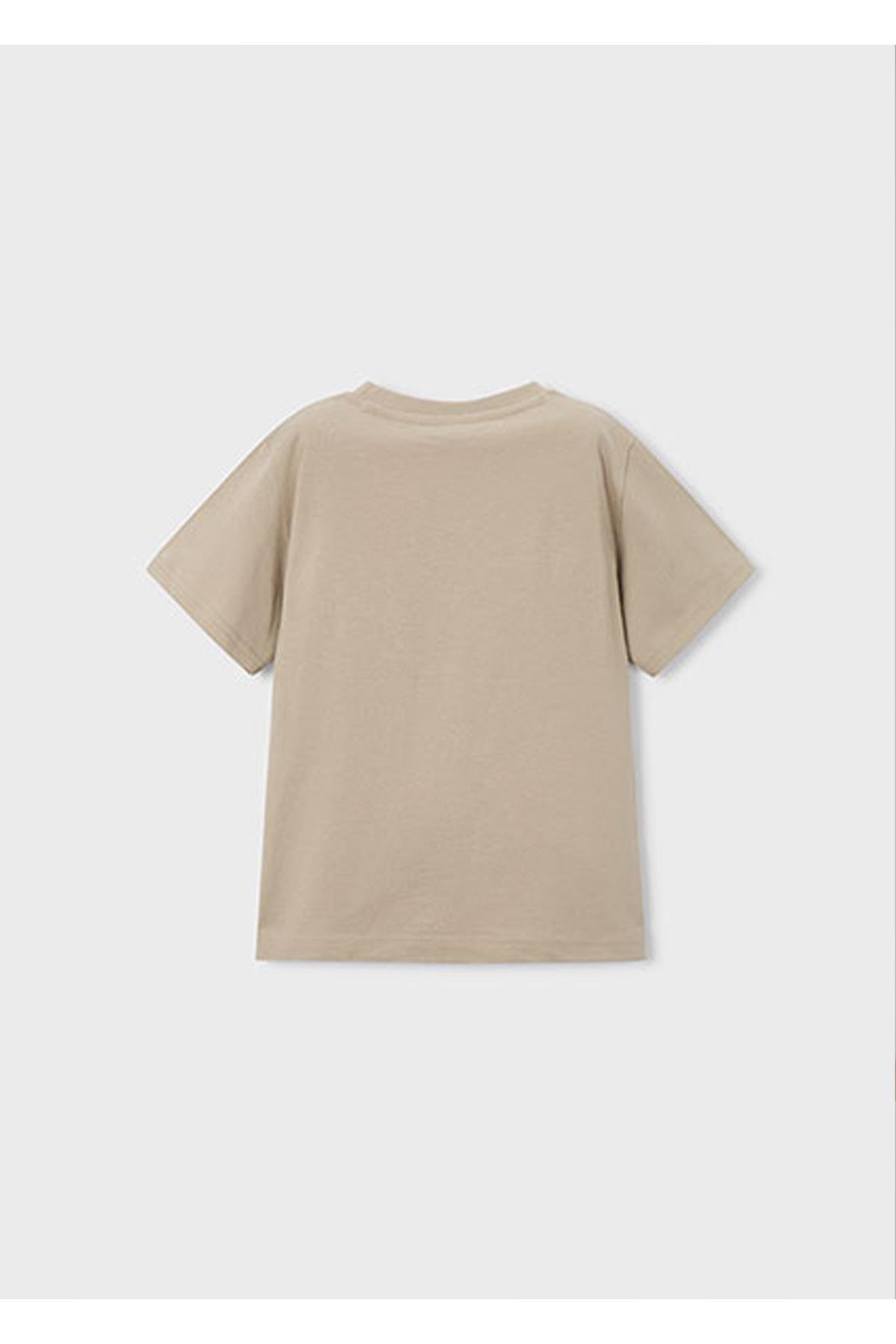Mayoral Yazlık Erkek Çocuk Baskılı Tshirt Set - Kahve