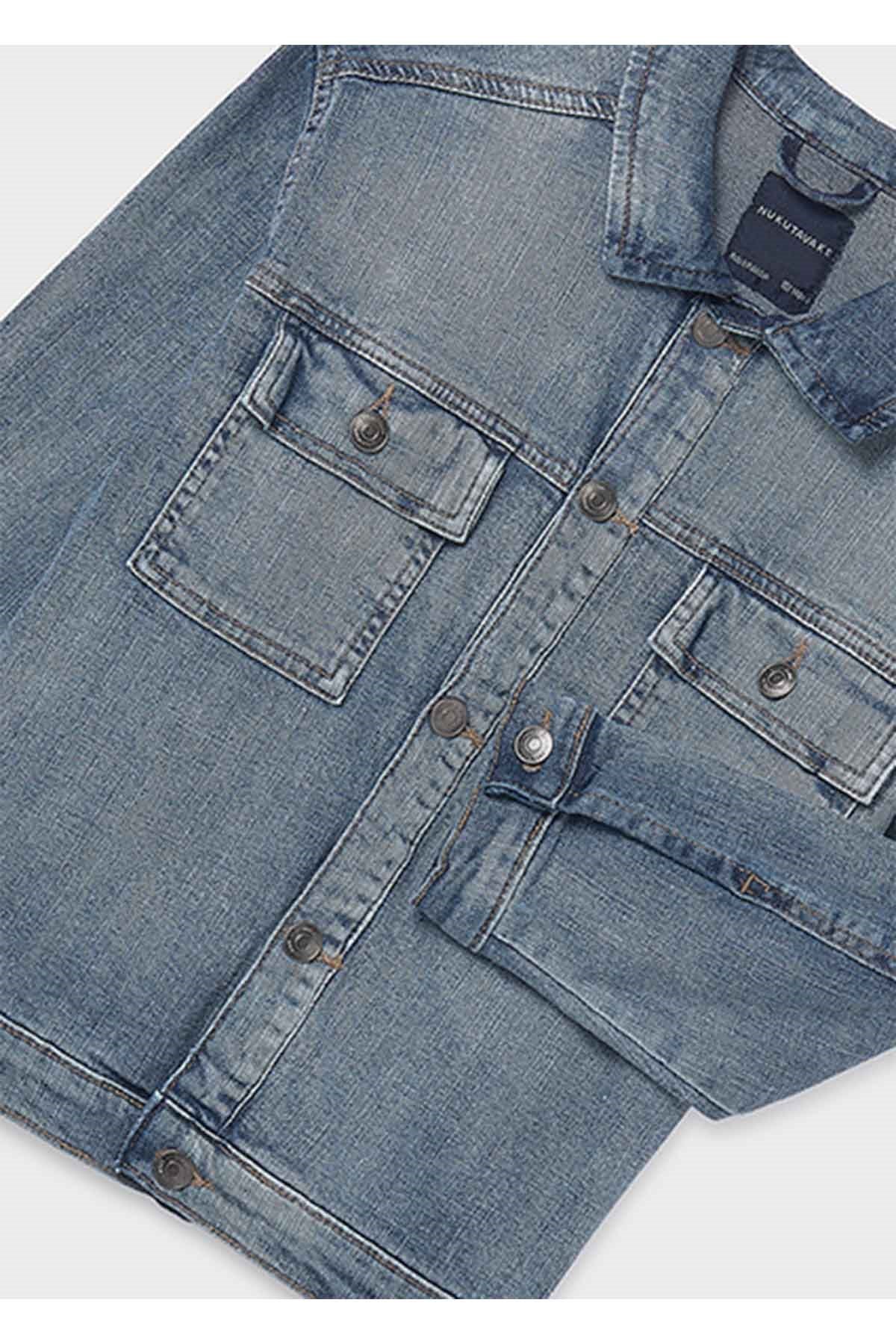 Mayoral Yazlık Erkek Çocuk Denim Ceket - Mavi