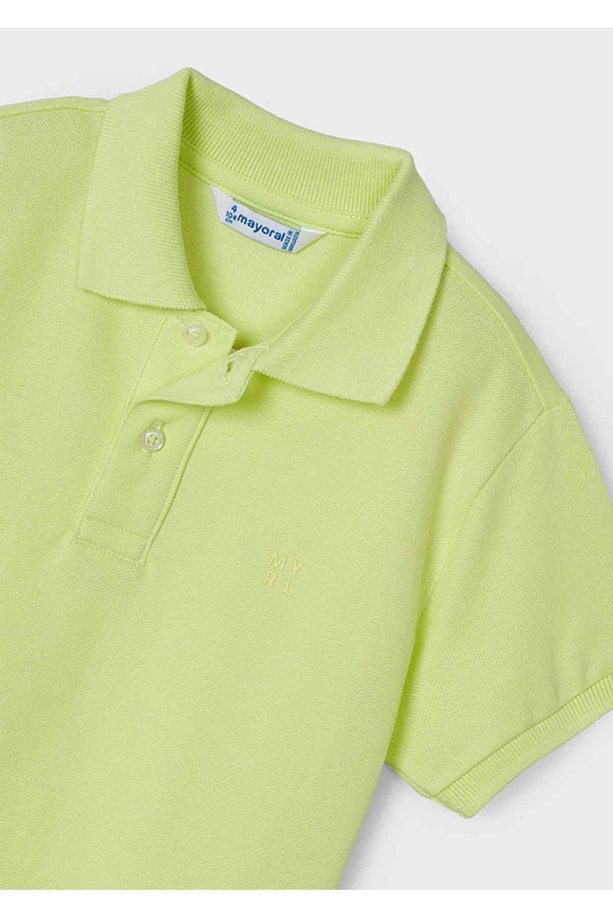 Mayoral Yazlık Erkek Kısa Kol Basic T-shirt - Yeşil