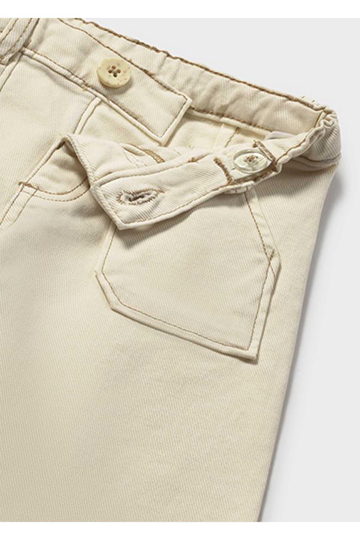 Mayoral Yazlık Kız Bebek Gabardin Pantolon - Bej