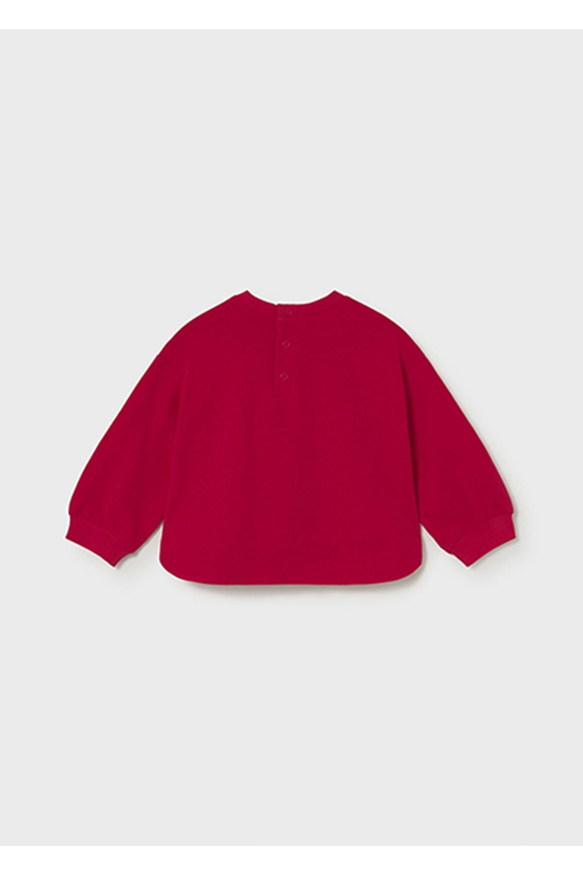 Mayoral Yazlık Kız Bebek Sweat - Kırmızı