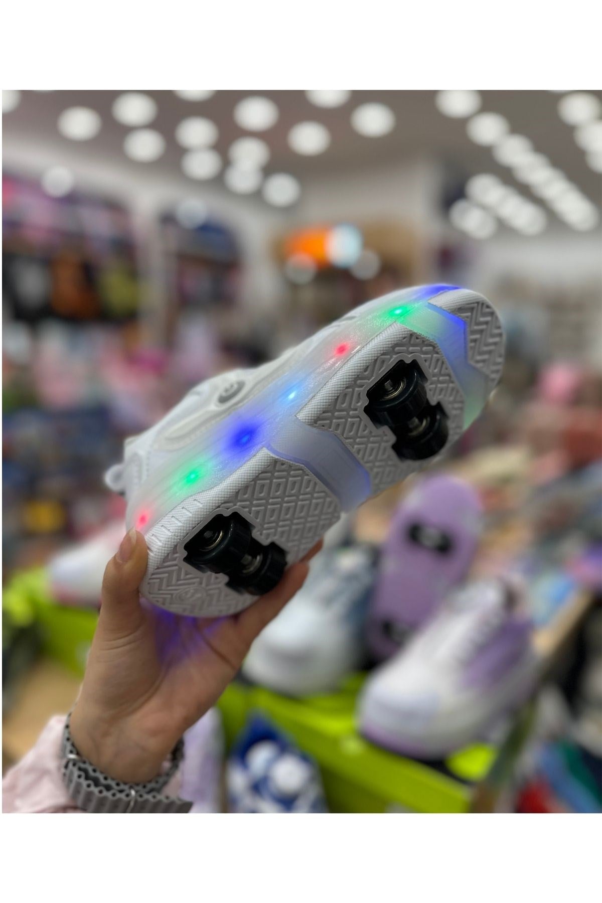 Patenli Çocuk Spor Ayakkabı Model 3 - Beyaz
