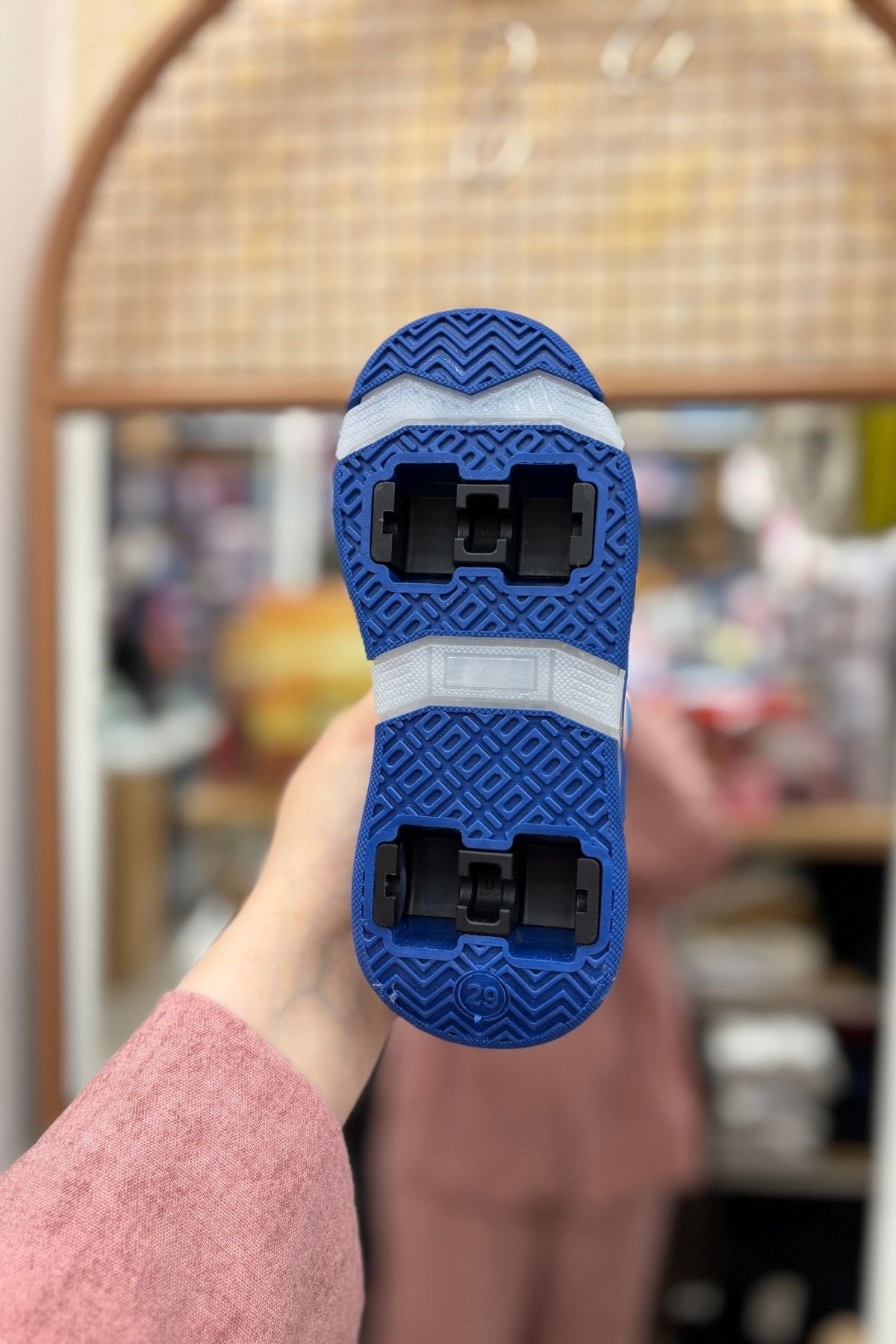 Patenli Çocuk Spor Ayakkabı Model 7 - Mavi