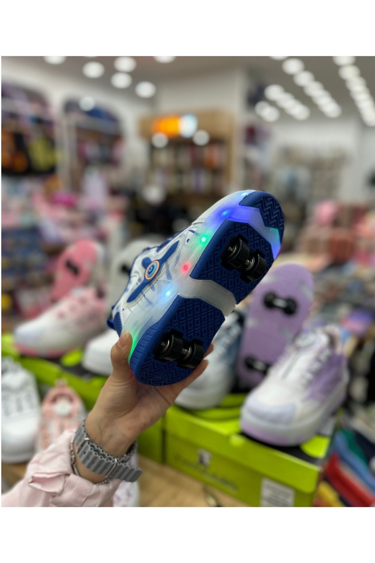 Patenli Çocuk Spor Ayakkabı Model 7 - Mavi