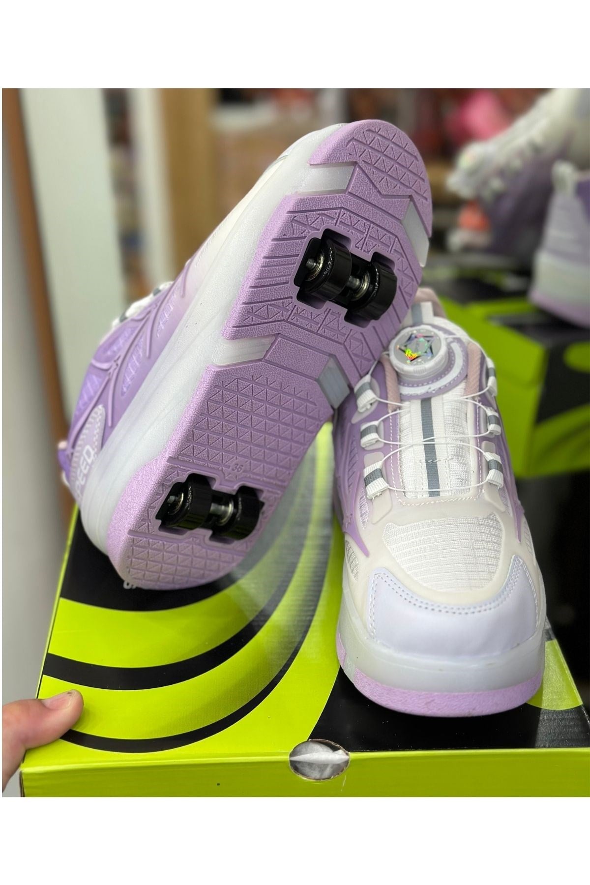 Patenli Yetişkin Çocuk Spor Ayakkabı Model 1 - Mor