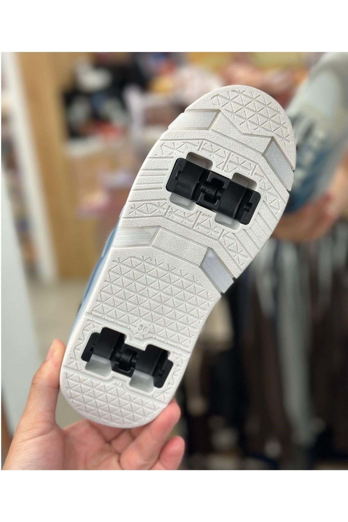 Patenli Yetişkin Çocuk Spor Ayakkabı Model 1 - Mavi